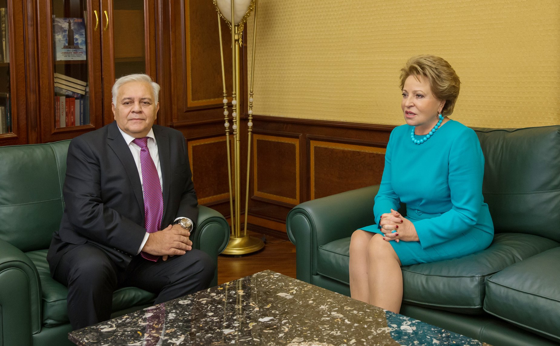 Встреча В. Матвиенко с Председателем Милли Меджлиса О. Асадовым