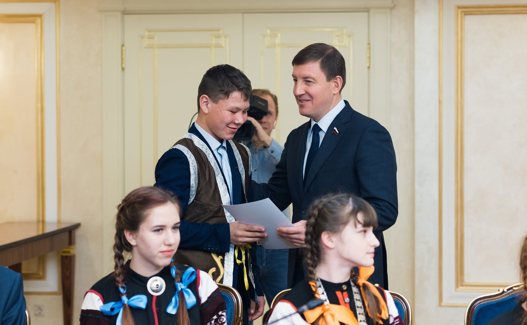 Встреча сенаторов с детьми-победителями Международного культурно-образовательного проекта «Таланты Арктики. Дети»