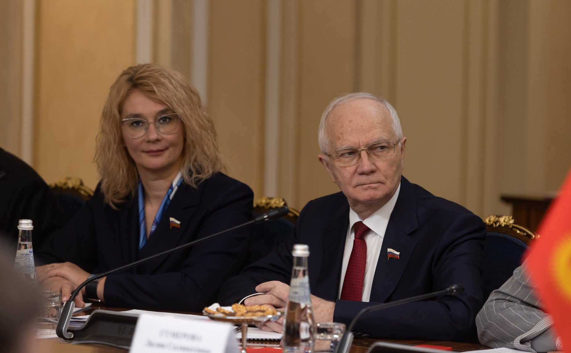 Встреча Председателя СФ Валентины Матвиенко с Председателем Жогорку Кенеша Киргизской республики