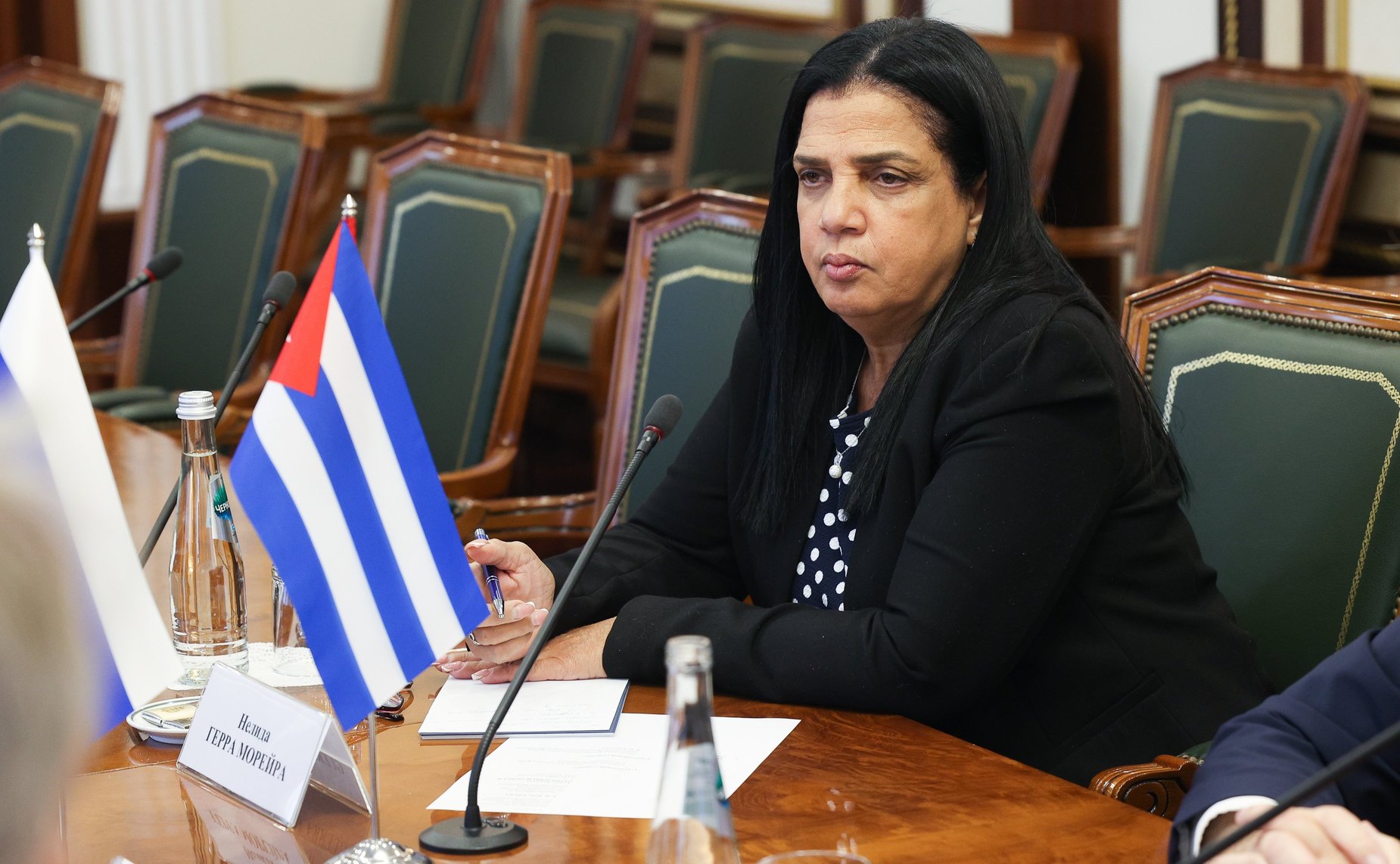 Встреча заместителя Председателя Совета Федерации Константина Косачева с Чрезвычайным и Полномочным Послом Республики Куба в РФ Хулио Антонио Гармендией Пеньей