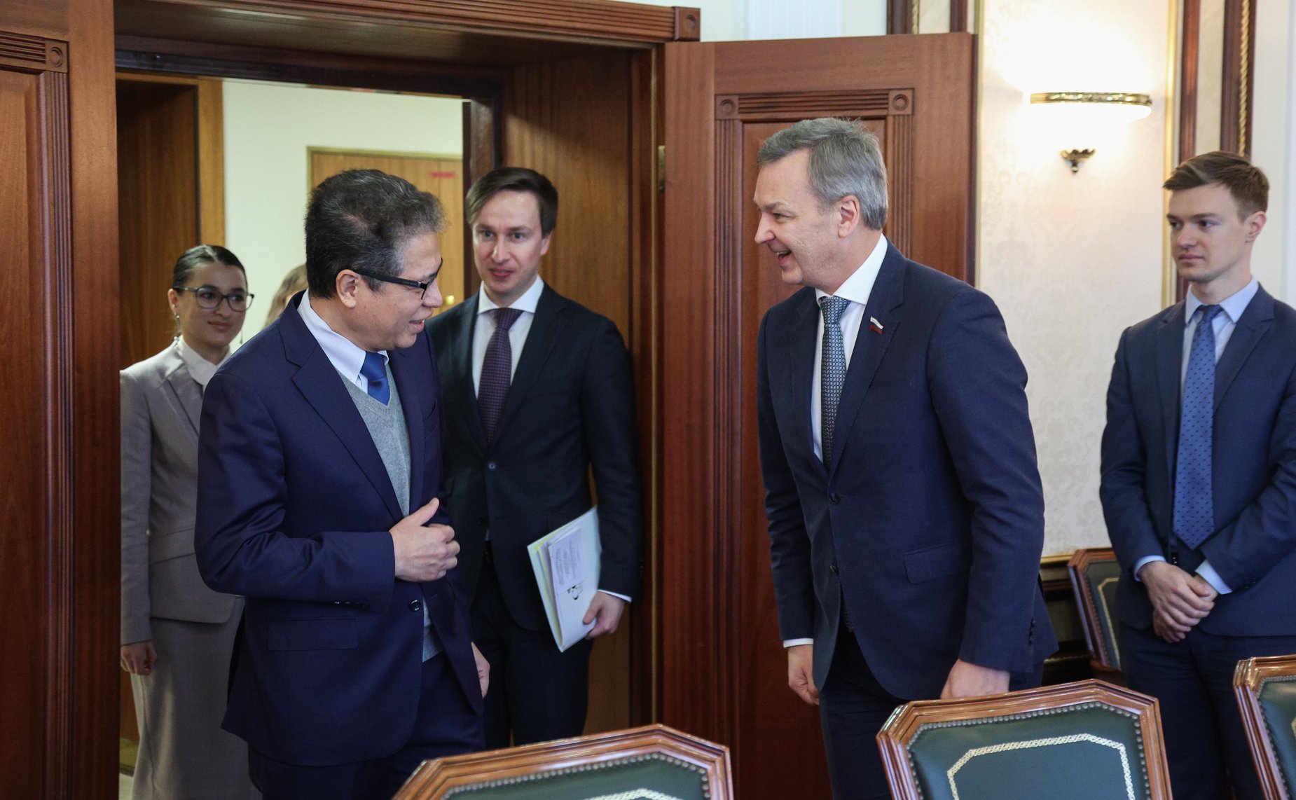 Встреча первого заместителя Председателя СФ Андрея Яцкина с Чрезвычайным и Полномочным Послом Социалистической Республики Вьетнам в Российской Федерации