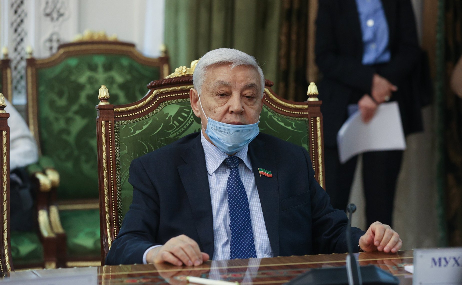 Встреча Председателя Совета Федерации Валентины Матвиенко с Председателем Маджлиси милли Маджлиси Оли Республики Таджикистан Рустами Эмомали