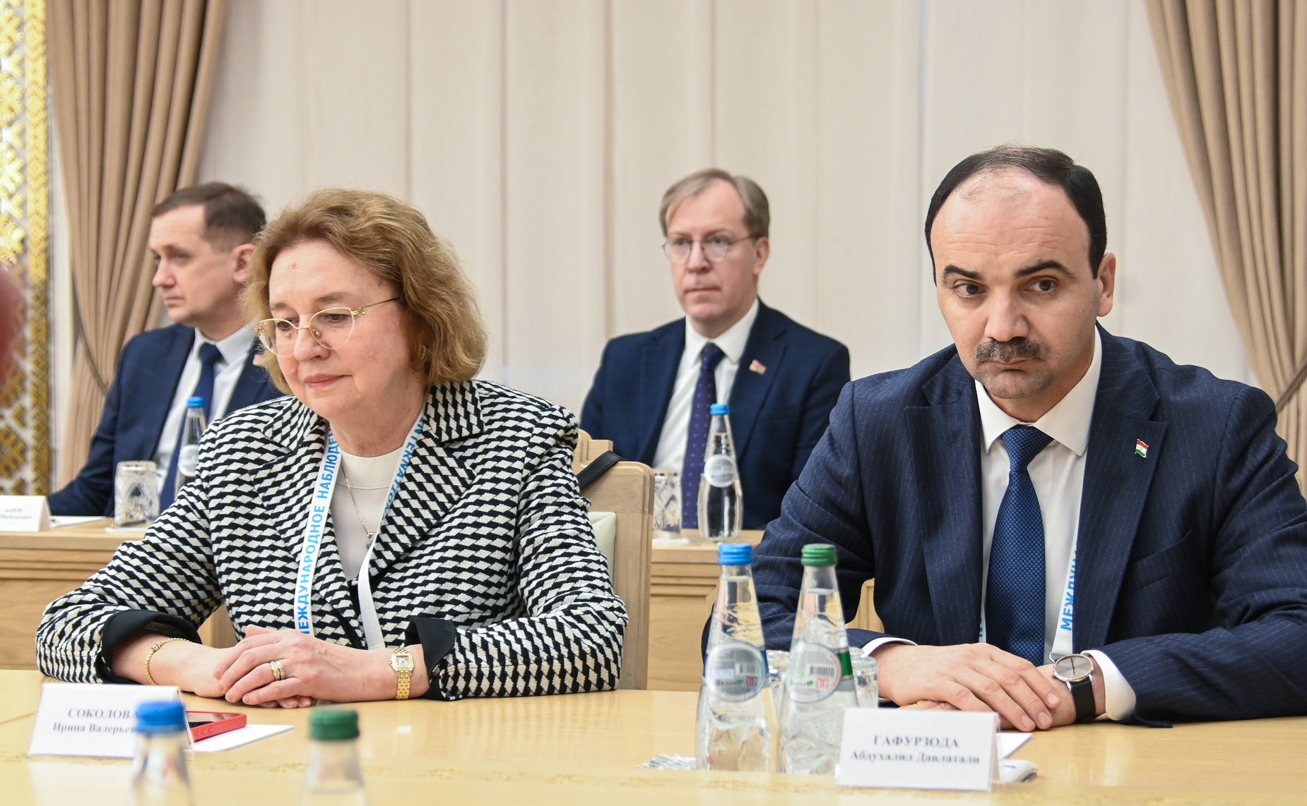 Российские законодатели в рамках визита провели встречу с Председателем Совета Республики Национального собрания Республики Беларусь Натальей Кочановой