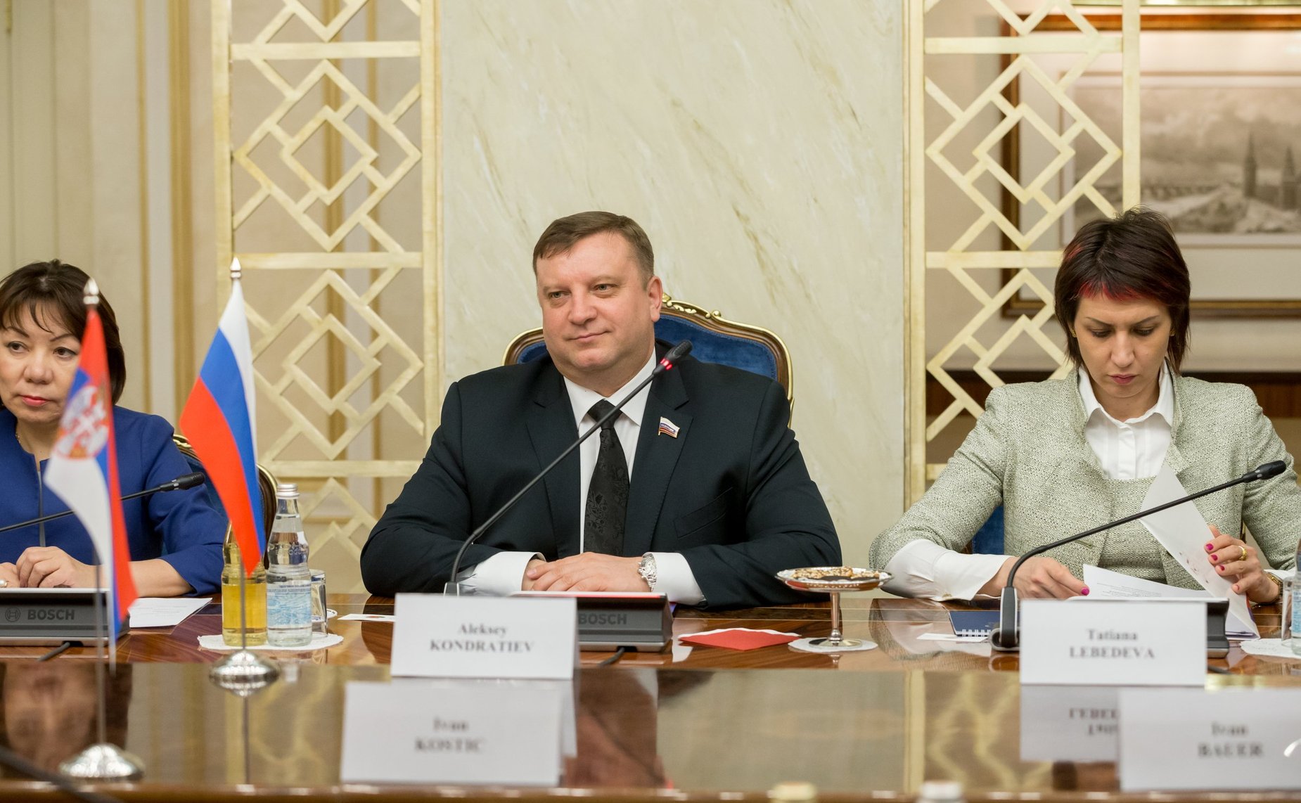 В. Зганич, А. Кондратьев и Т. Лебедева