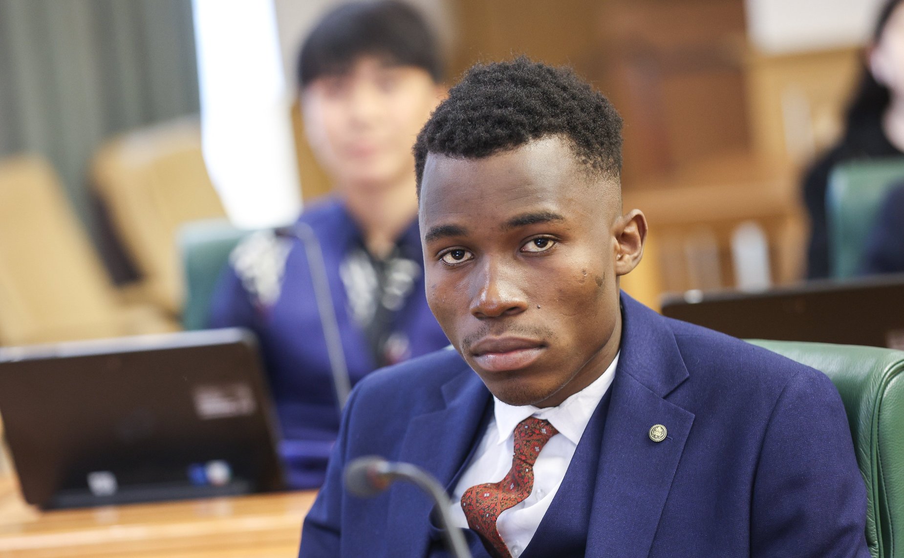 Церемония награждения победителей IV Конкурса чтецов среди студентов аспирантов из стран Азии и Африки «Победа в сердцах поколений» в рамках подготовки к Саммиту Россия-Африка