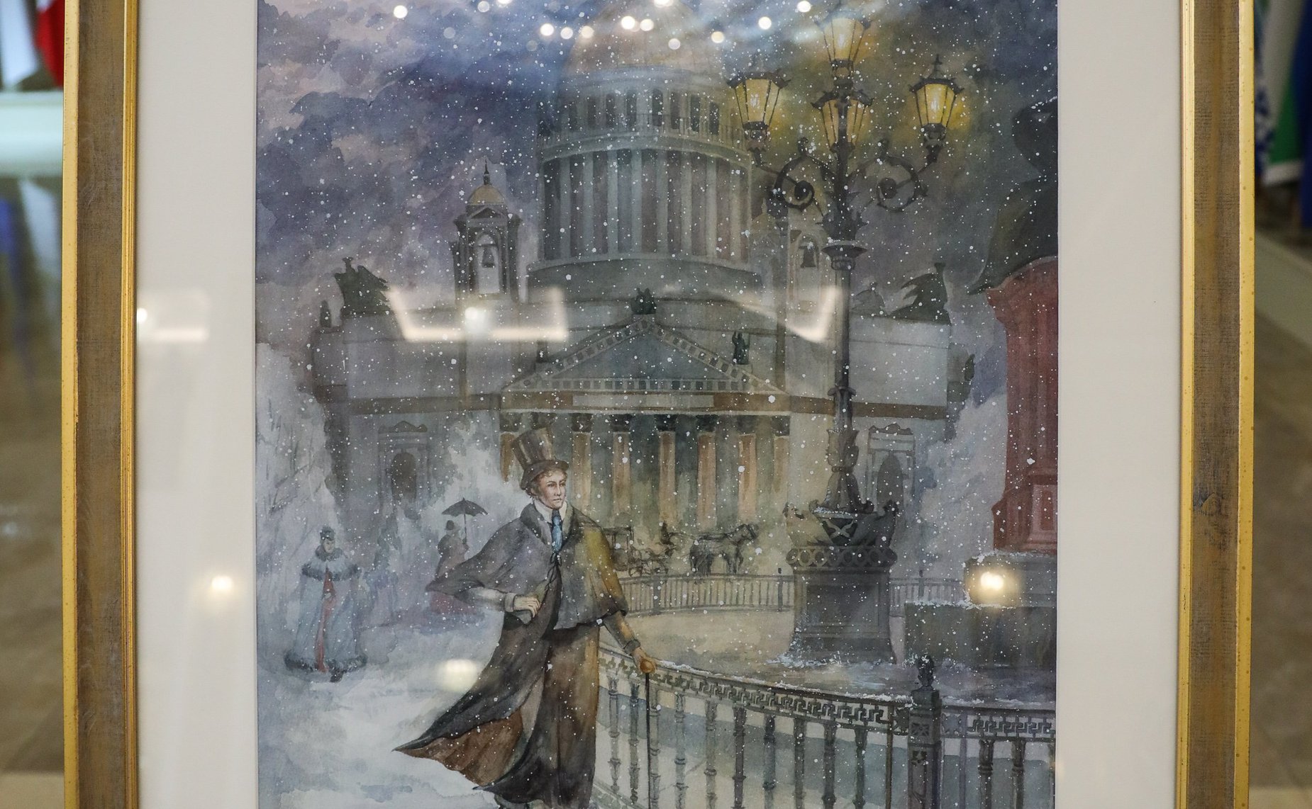 Председатель Совета Федерации Валентина Матвиенко и Святейший Патриарх Московский и Всея Руси Кирилл осмотрели выставку детских рисунков «Красота Божьего мира»