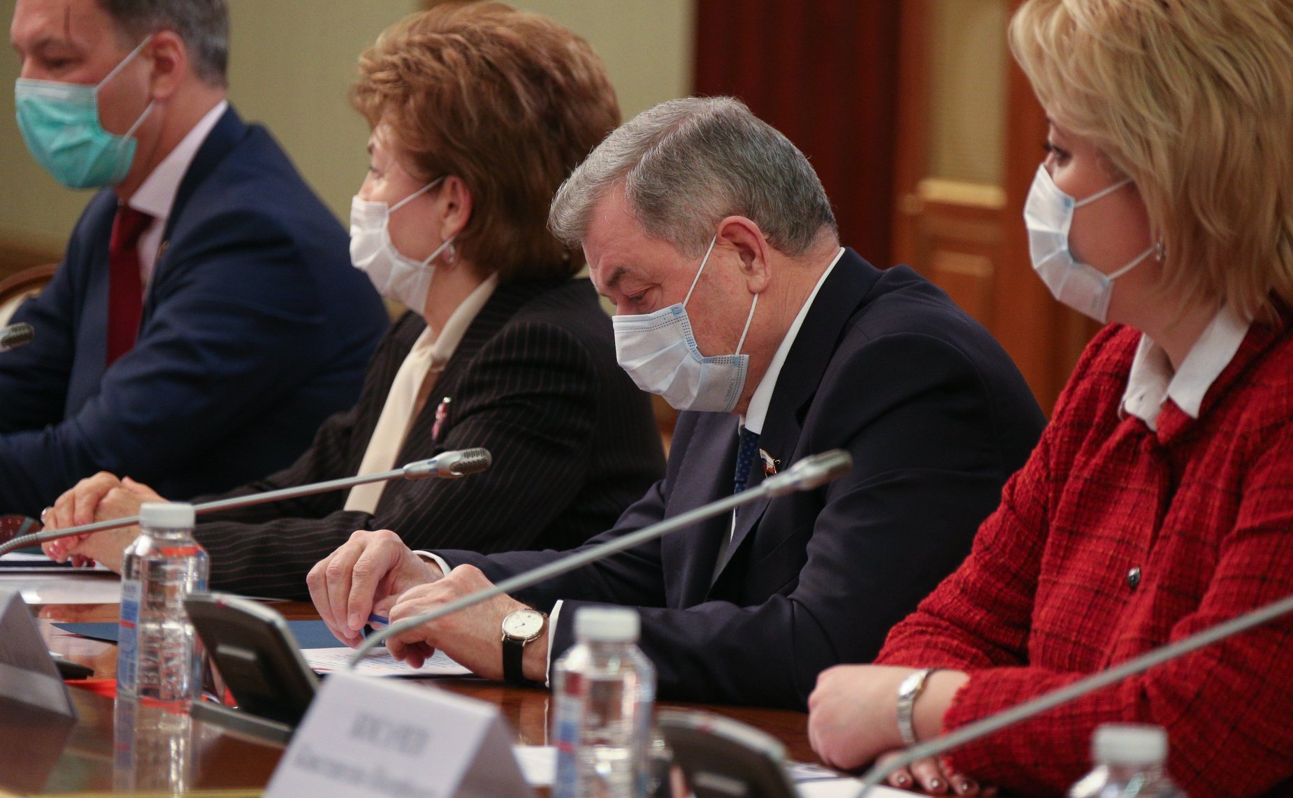 Встреча руководства Совета Федерации с Председателем Правительства Российской Федерации Михаилом Мишустиным