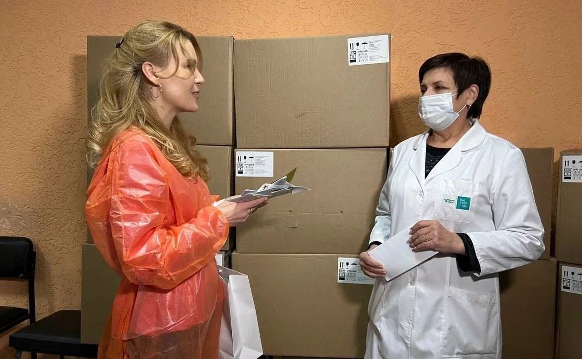 Дарья Лантратова посетила госпиталь в Луганской Народной Республике