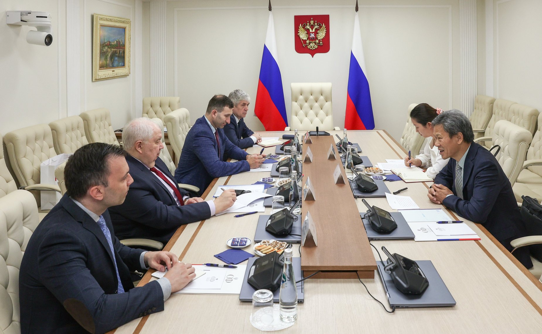 Совещание по итогам X Парламентского форума БРИКС с сотрудниками Посольства Китайской Народной Республики в Российской Федерации