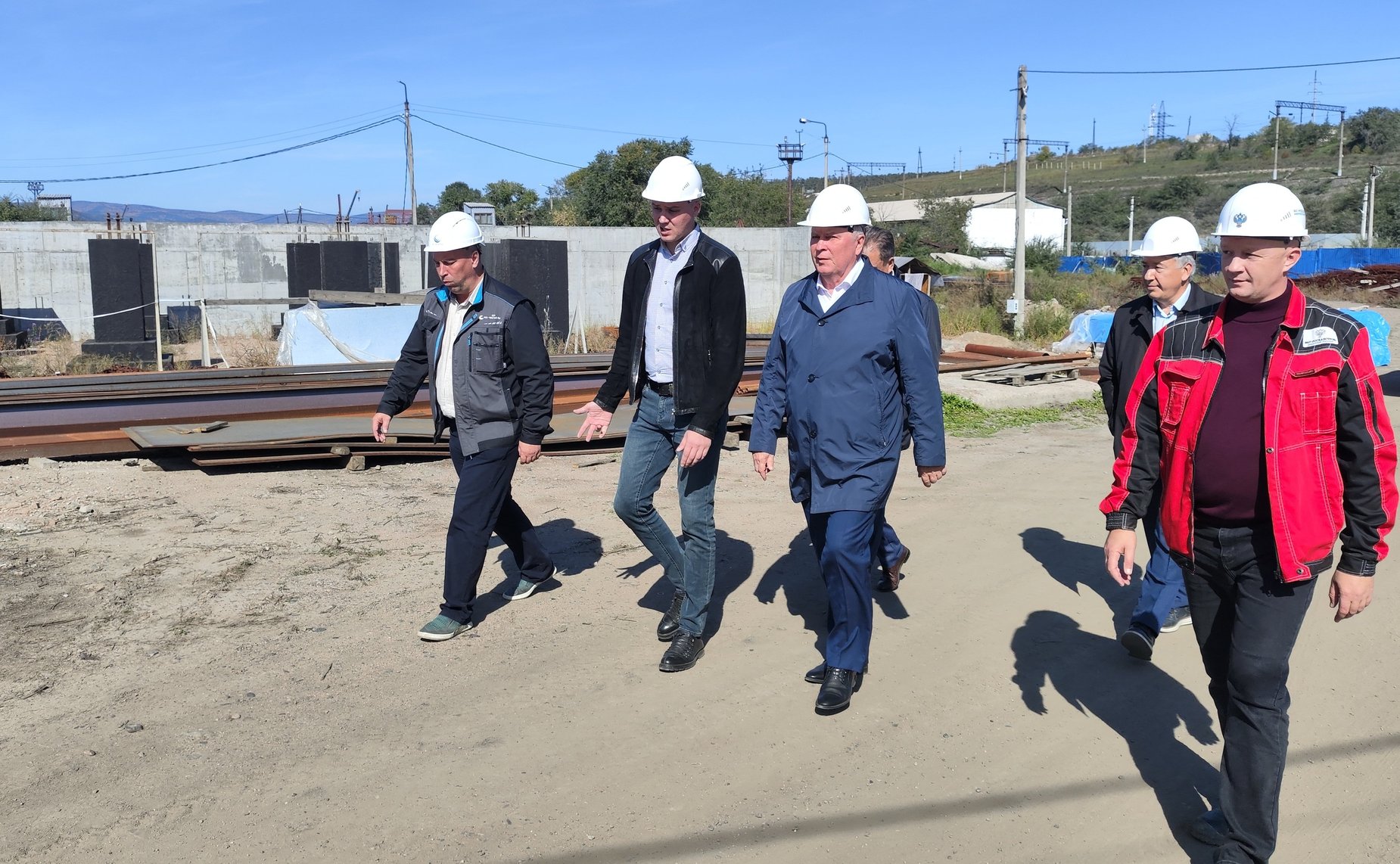 Вячеслав Наговицын в рамках поездки в регион проконтролировал ход строительства правобережных очистных сооружений в Улан-Удэ