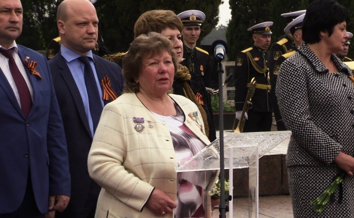 Торжественная церемония захоронения останков наших бойцов на Мемориальном кладбище в Севастополе