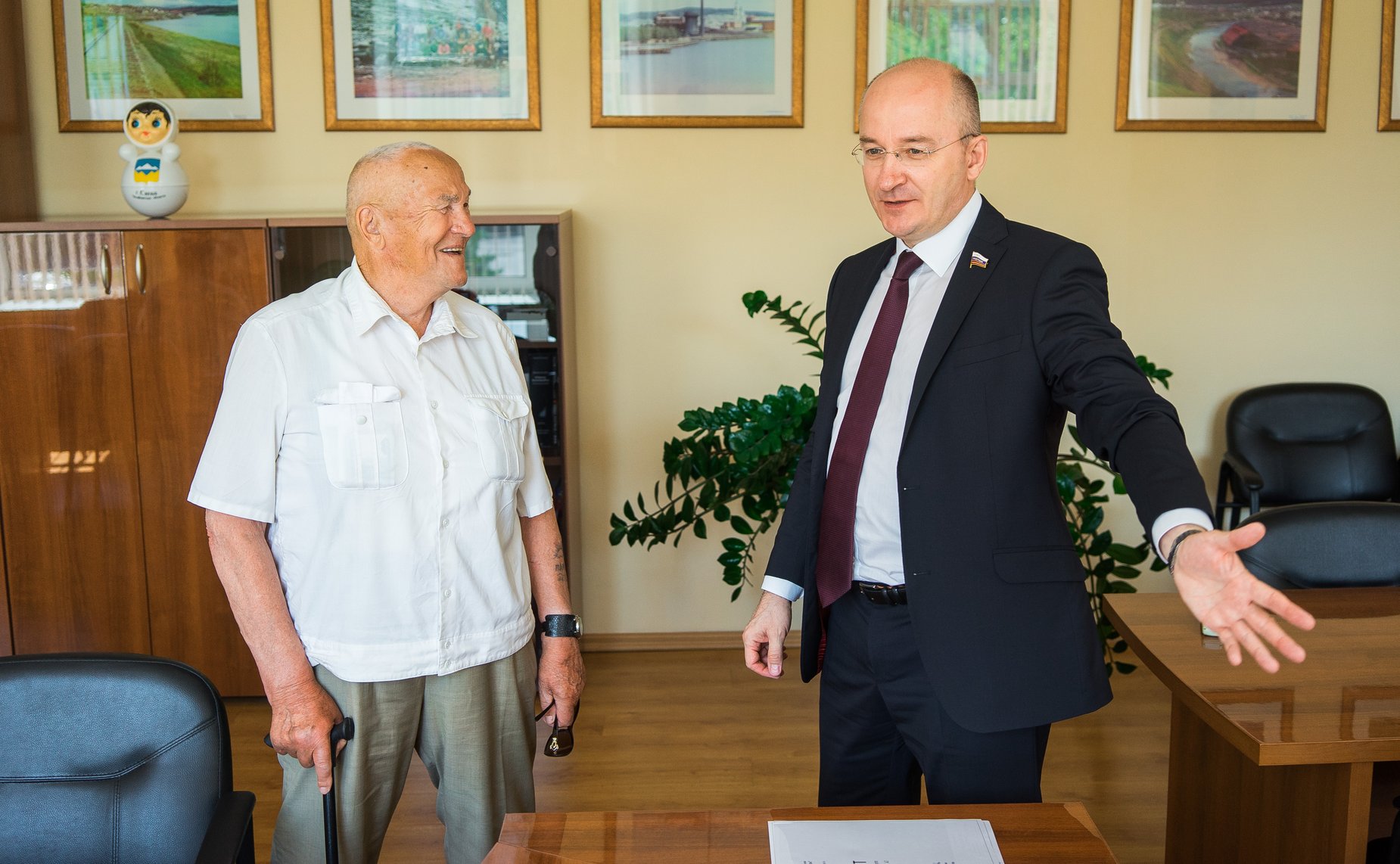 Олег Цепкин принял участие в открытии шахматного турнира в г. Сатке