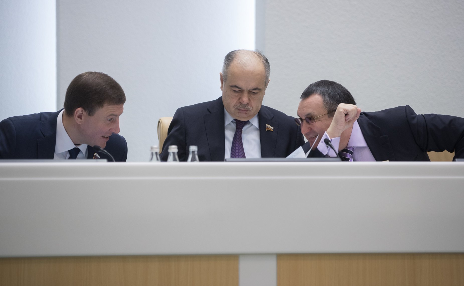 А. Турчак, И. Умаханов и Н. Федоров