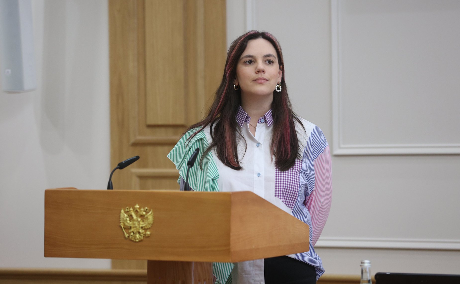 Встреча Председателя СФ Валентины Матвиенко с победителями Всероссийского конкурса молодежных авторских проектов и проектов в сфере образования «Моя страна- моя Россия»