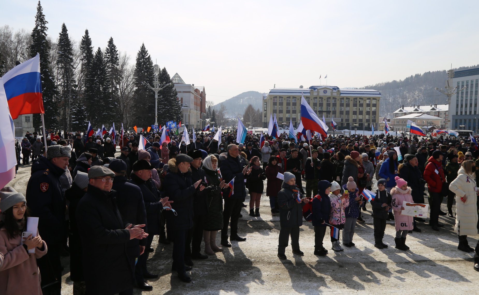 Татьяна Гигель приняла участие в митинге-концерте «Россия. Крым. Донбасс»