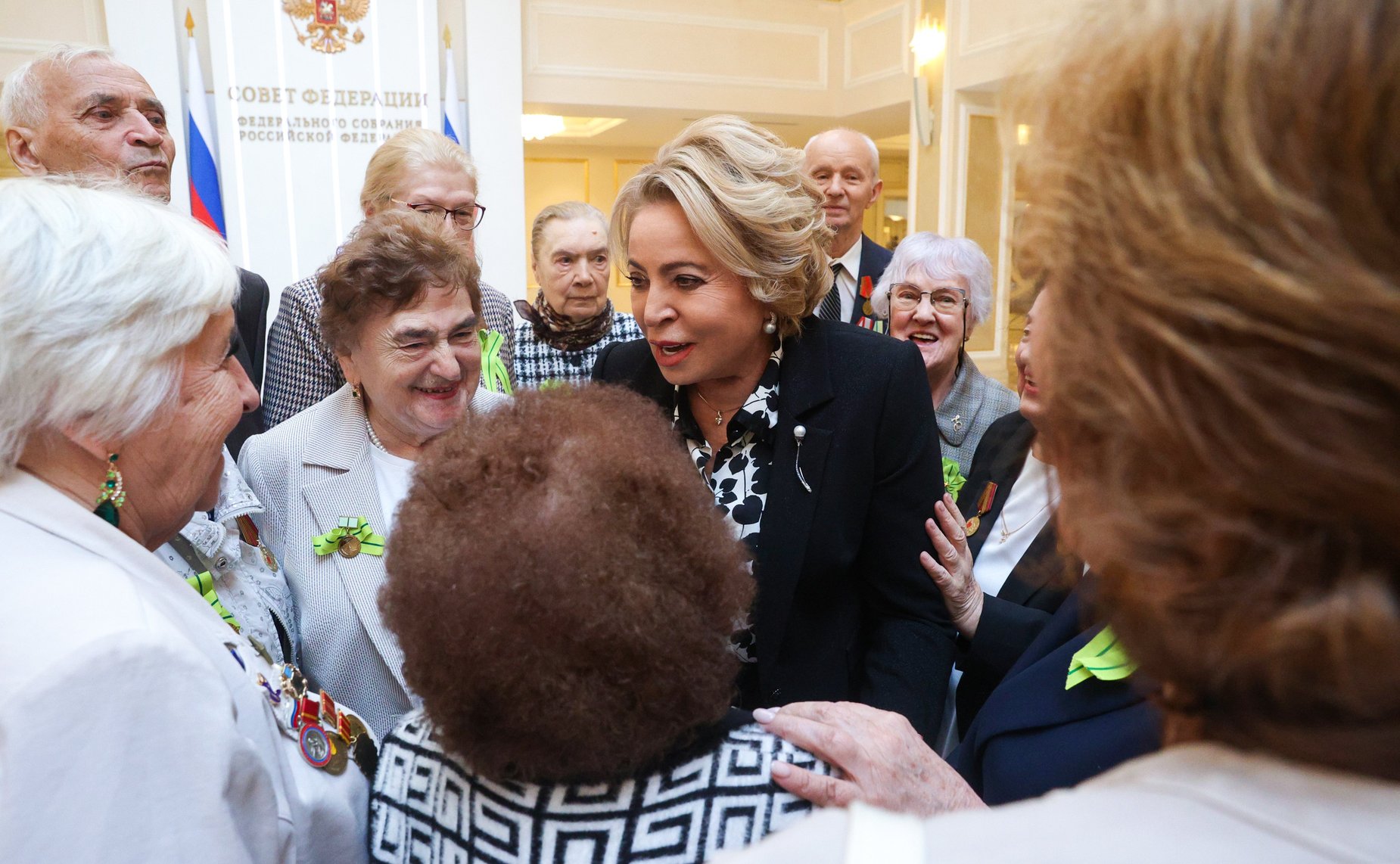 Встреча Председателя Совета Федерации Валентины Матвиенко с делегацией общества «Жители блокадного Ленинграда» Санкт-Петербурга