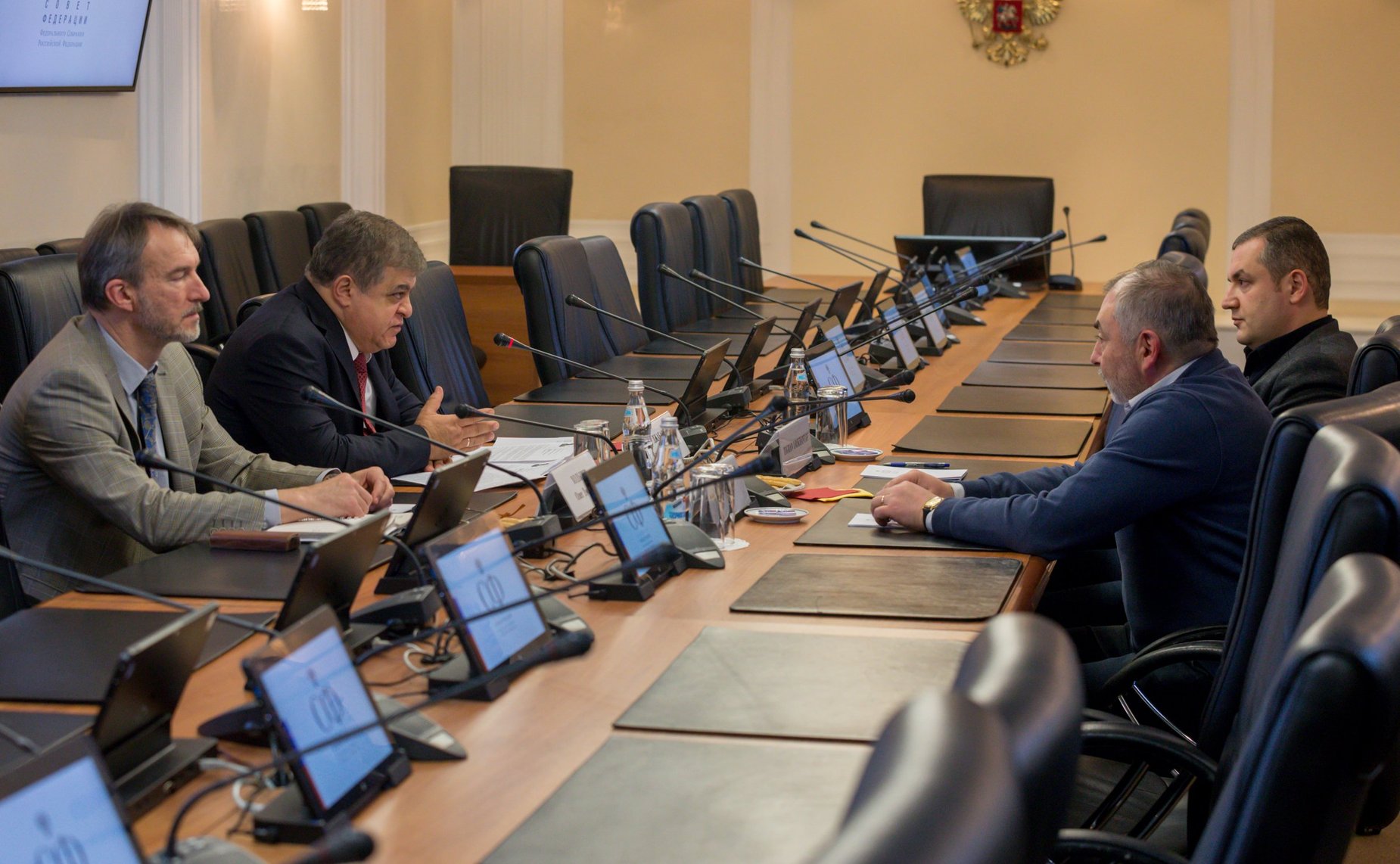 В. Джабаров провел встречу с депутатом Парламента Армении, членом ПА ОБСЕ Т. Уриханяном