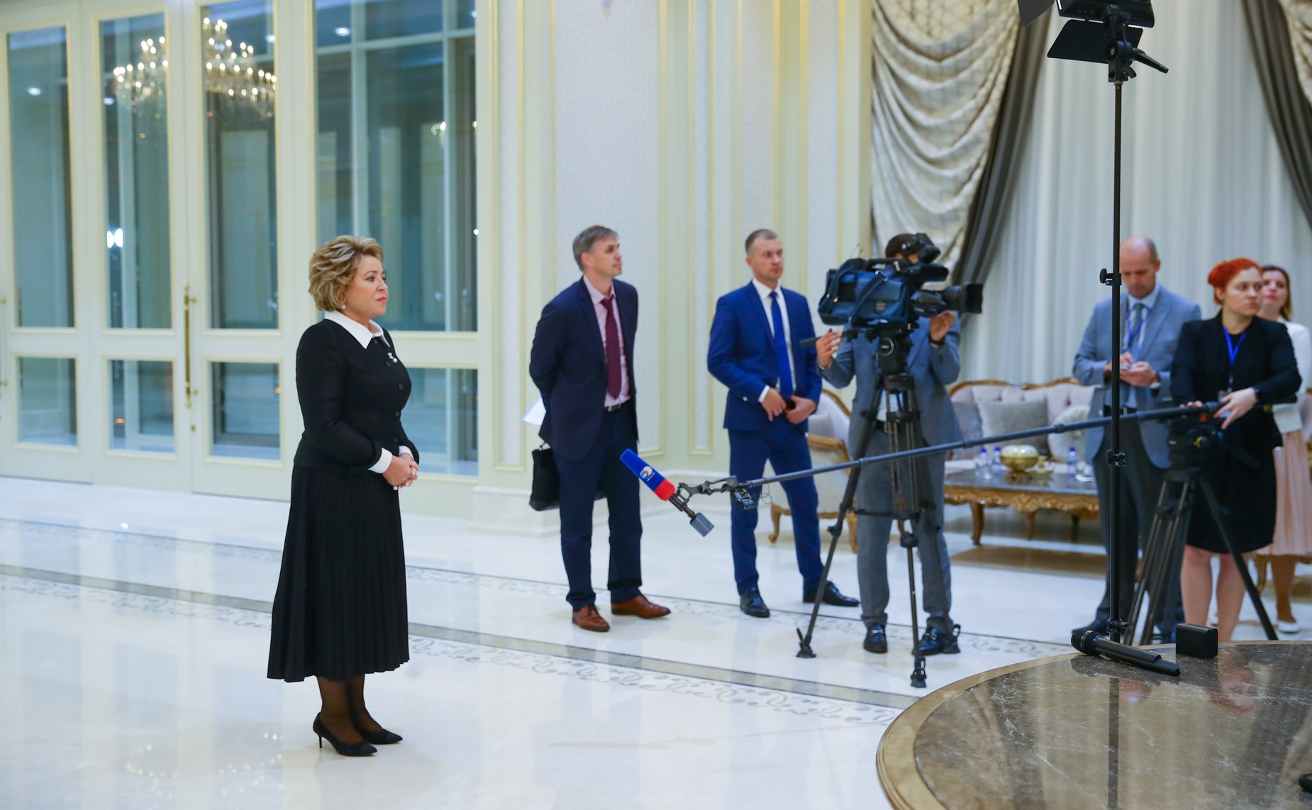 Брифинг В. Матвиенко по итогам встречи с Президентом Узбекистана