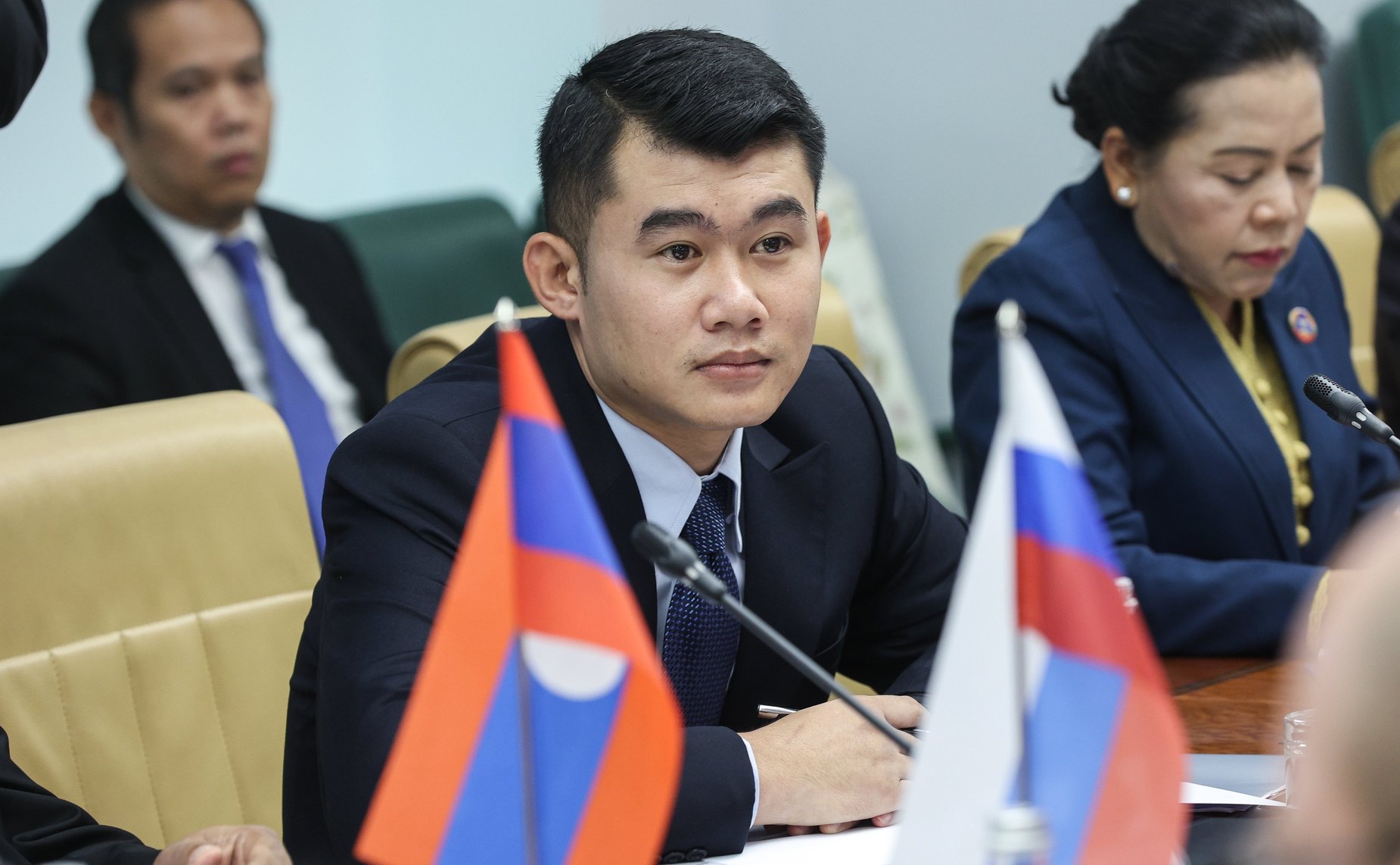 Совместное заседание группы по сотрудничеству СФ с Национальным Собранием Лаосской Народно-Демократической Республики и группы дружбы «Лаос-Россия» в Национальном Собрании Лаосской Народно-Демократической Республики