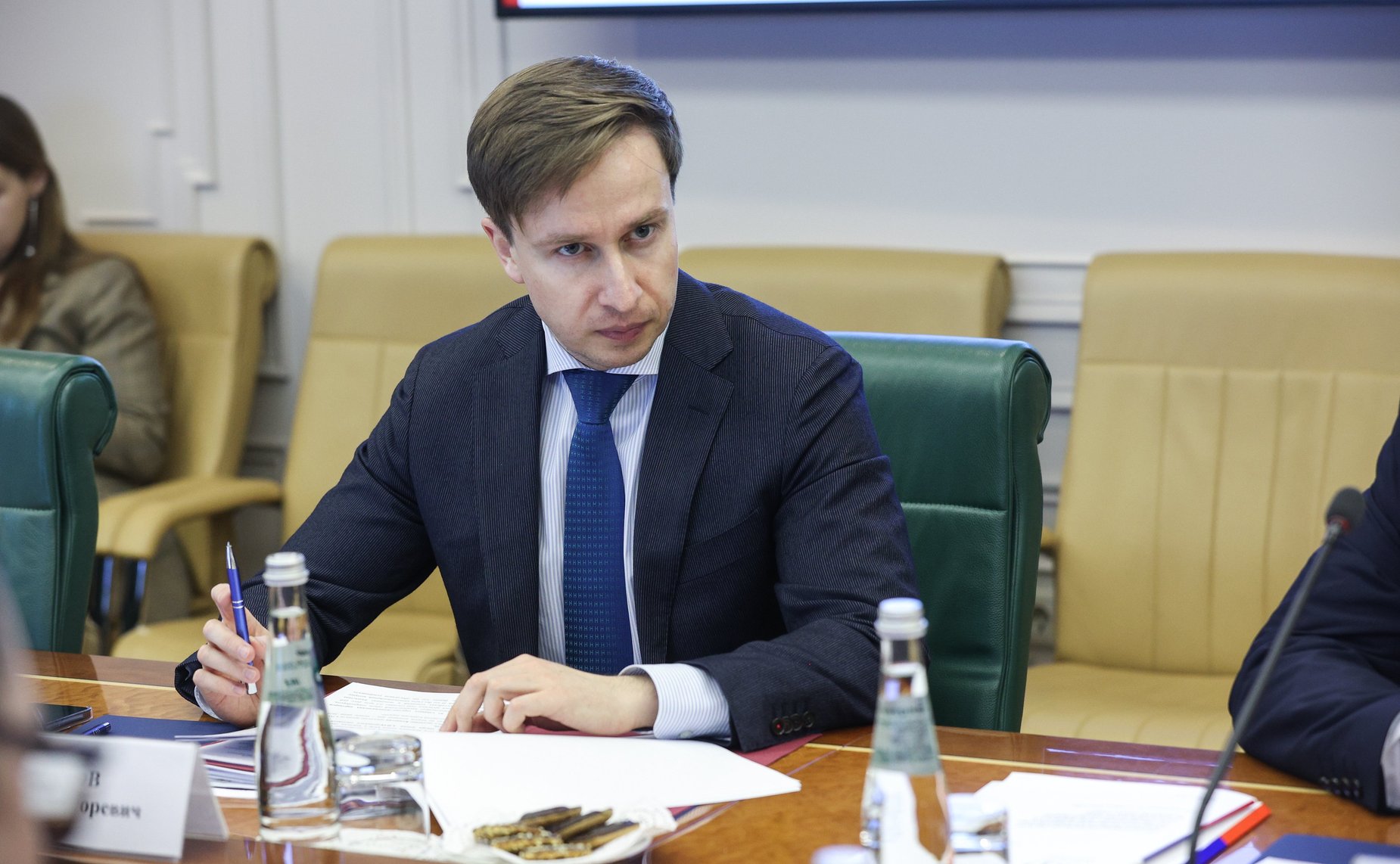 Встреча первого заместителя Председателя СФ Андрея Яцкина с заместителем Председателя Сената Парламента Республики Казахстан