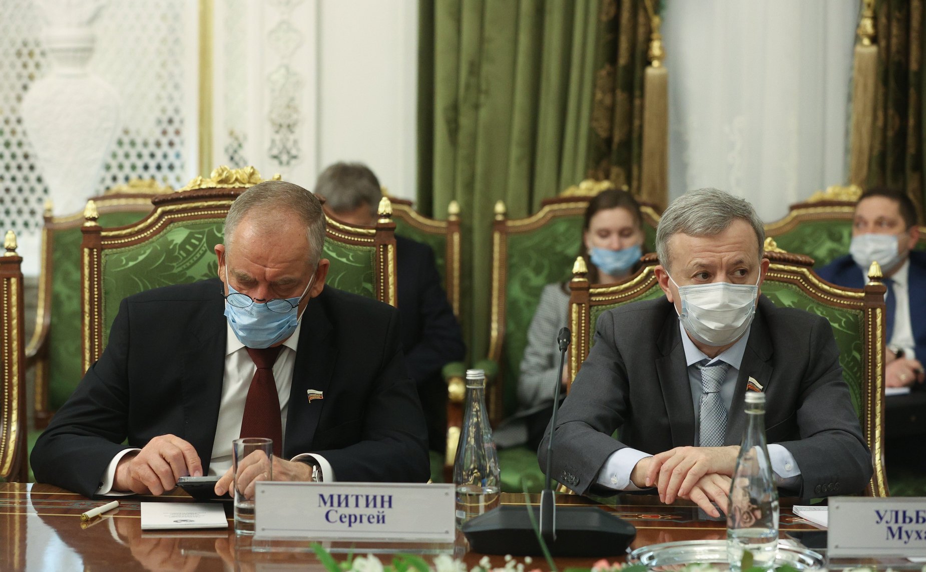 Встреча Председателя Совета Федерации Валентины Матвиенко с Председателем Маджлиси милли Маджлиси Оли Республики Таджикистан Рустами Эмомали