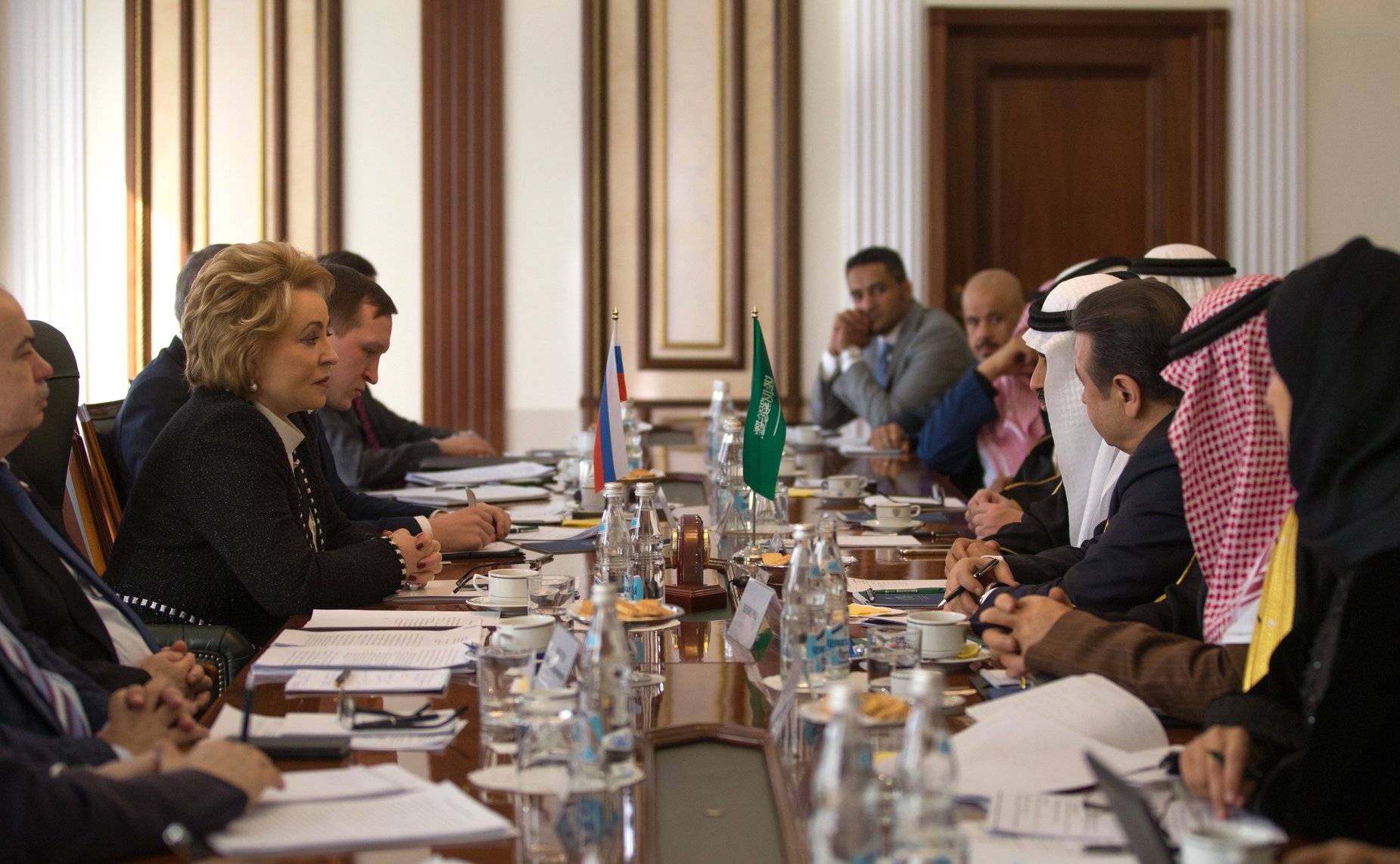 Встреча В. Матвиенко с заместителем Председателя Консультативного совета Королевства Саудовская Аравия Яхъей Абдуллой Ас-Самааном