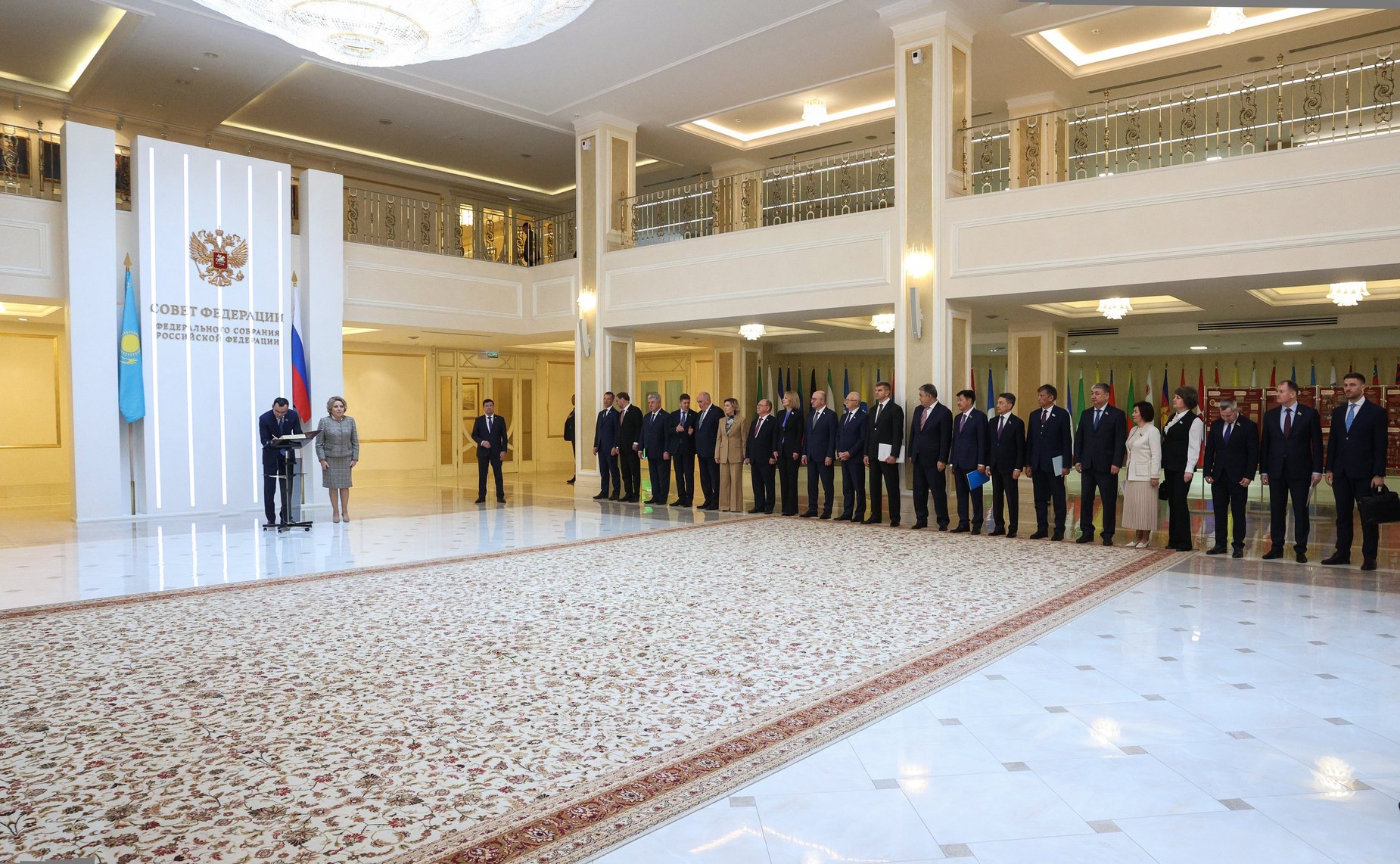 Встреча Председателя Совета Федерации Валентины Матвиенко с Председателем Сената Парламента Республики Казахстан Мауленом Ашимбаевым