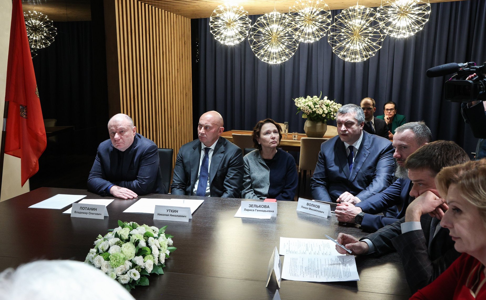 Встреча Председателя СФ Валентины Матвиенко с губернатором Красноярского края Михаилом Котюковым, главой города Норильска Дмитрием Карасевым и президентом «Норильского никеля» Владимиром Потаниным