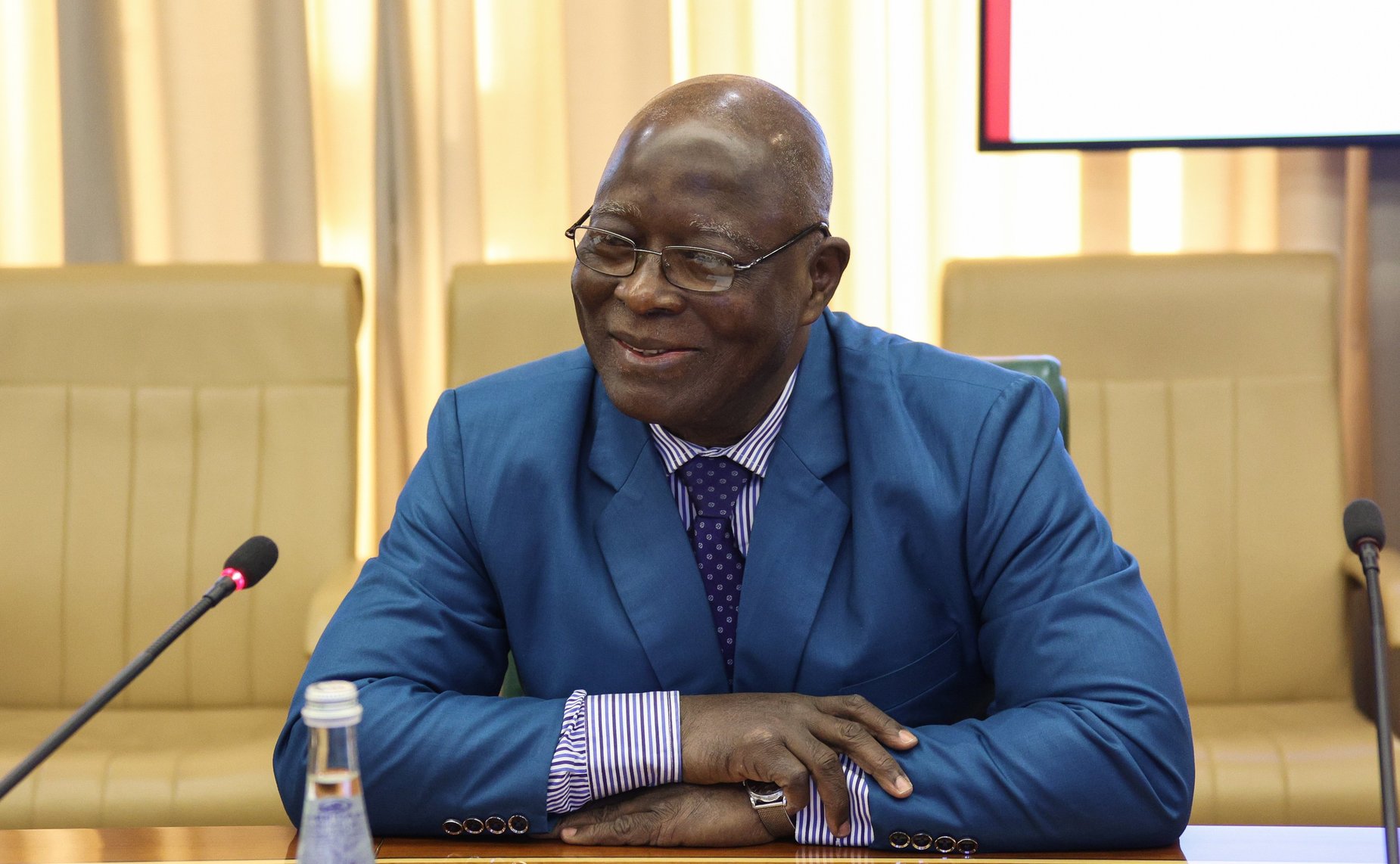 Встреча заместителя Председателя СФ Константина Косачева с заместителем Председателя Исполнительного комитета Африканского парламентского союза