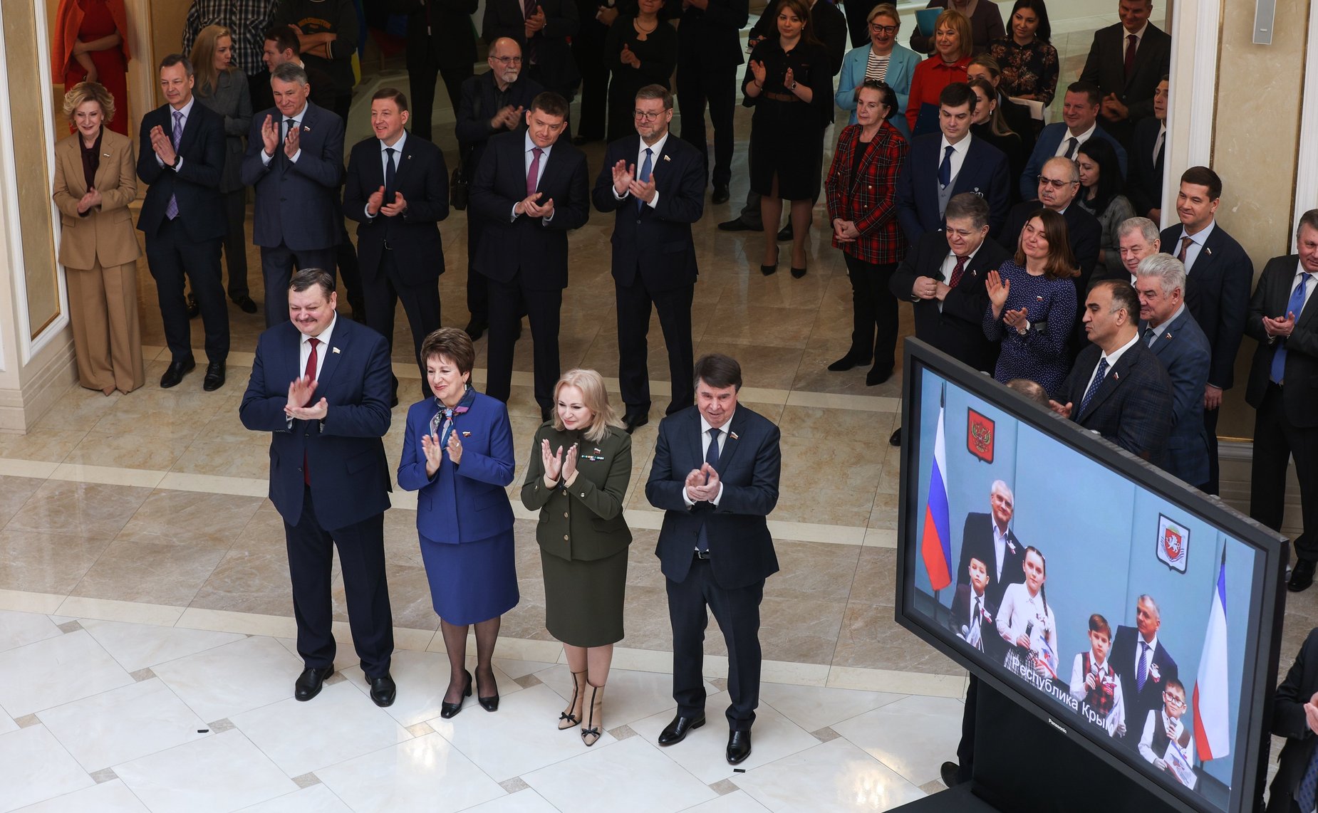 В Совете Федерации состоялось торжественное мероприятие «10 лет в родной гавани», посвященное десятилетию воссоединения Республики Крым и Севастополя с Россией