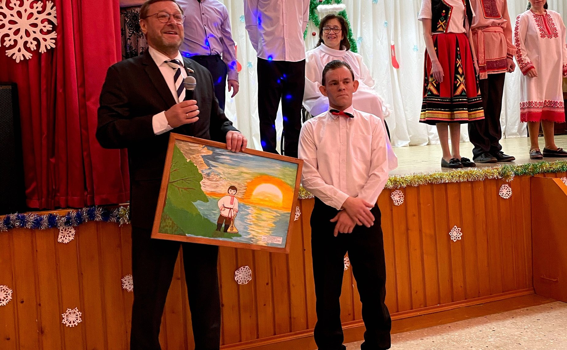 Константин Косачев вместе с министром социального развития Республики Марий Эл Мариной Островской посетил детский дом-интернат «Солнышко» и Шоя-Кузнецовский дом интернат