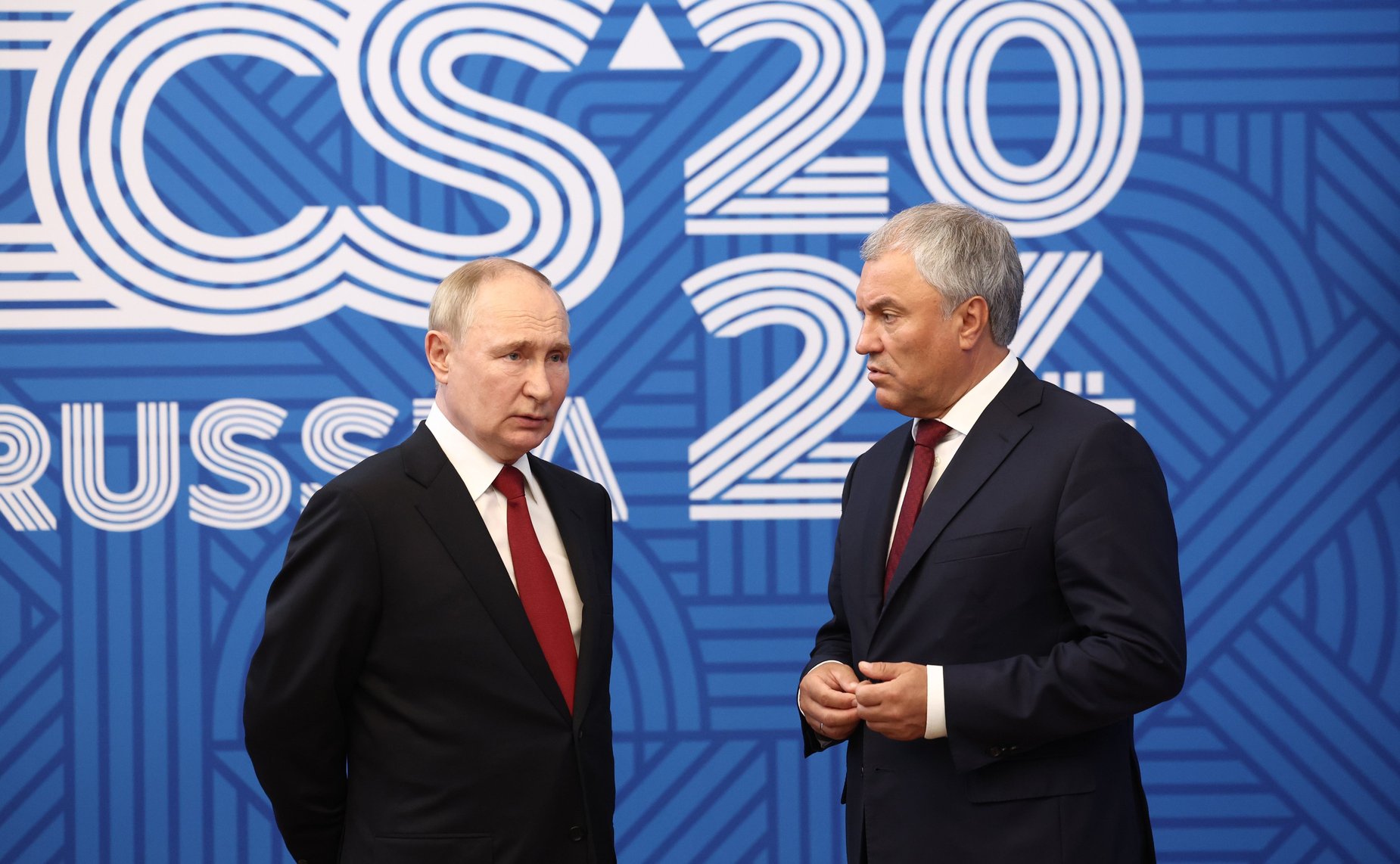 Х Парламентский форум БРИКС. Встреча Президента Российской Федерации Владимира Путина с Председателем Собрания исламского совета Исламской Республики Иран Мохаммадом Багером Галибафом