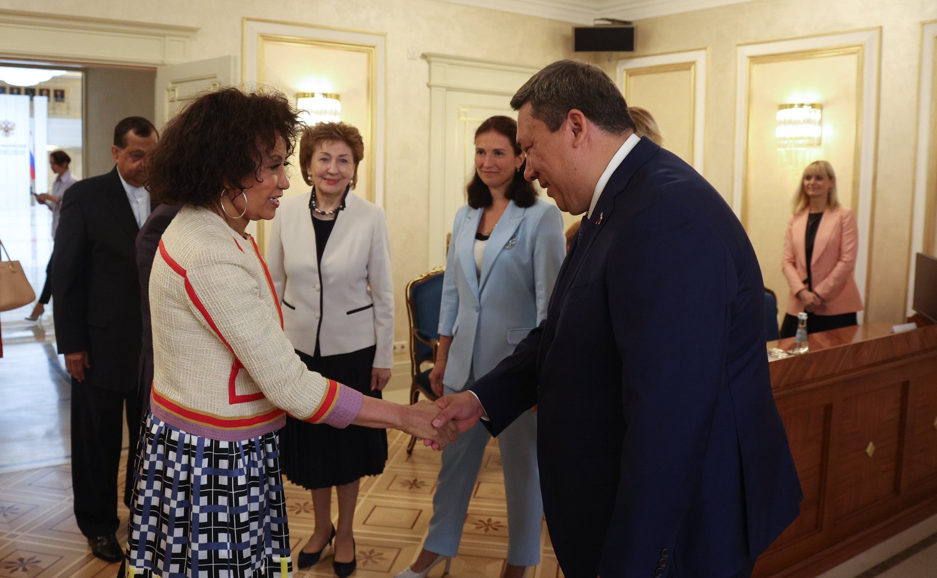 Встреча заместителя Председателя СФ Галины Кареловой с Министром туризма Южно-Африканской Республики Линдиве Сисулу