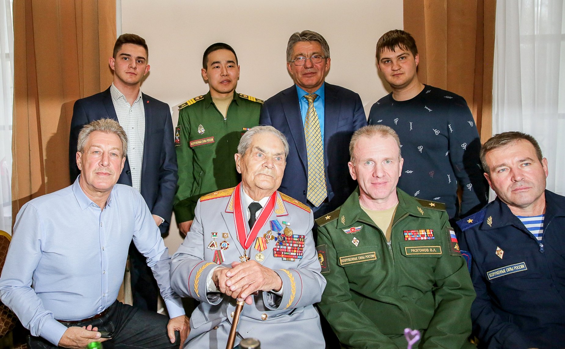 М. Козлов и В. Озеров приняли участие в чествовании 100-летнего юбилея ветерана Великой Отечественной войны В. Зибарева