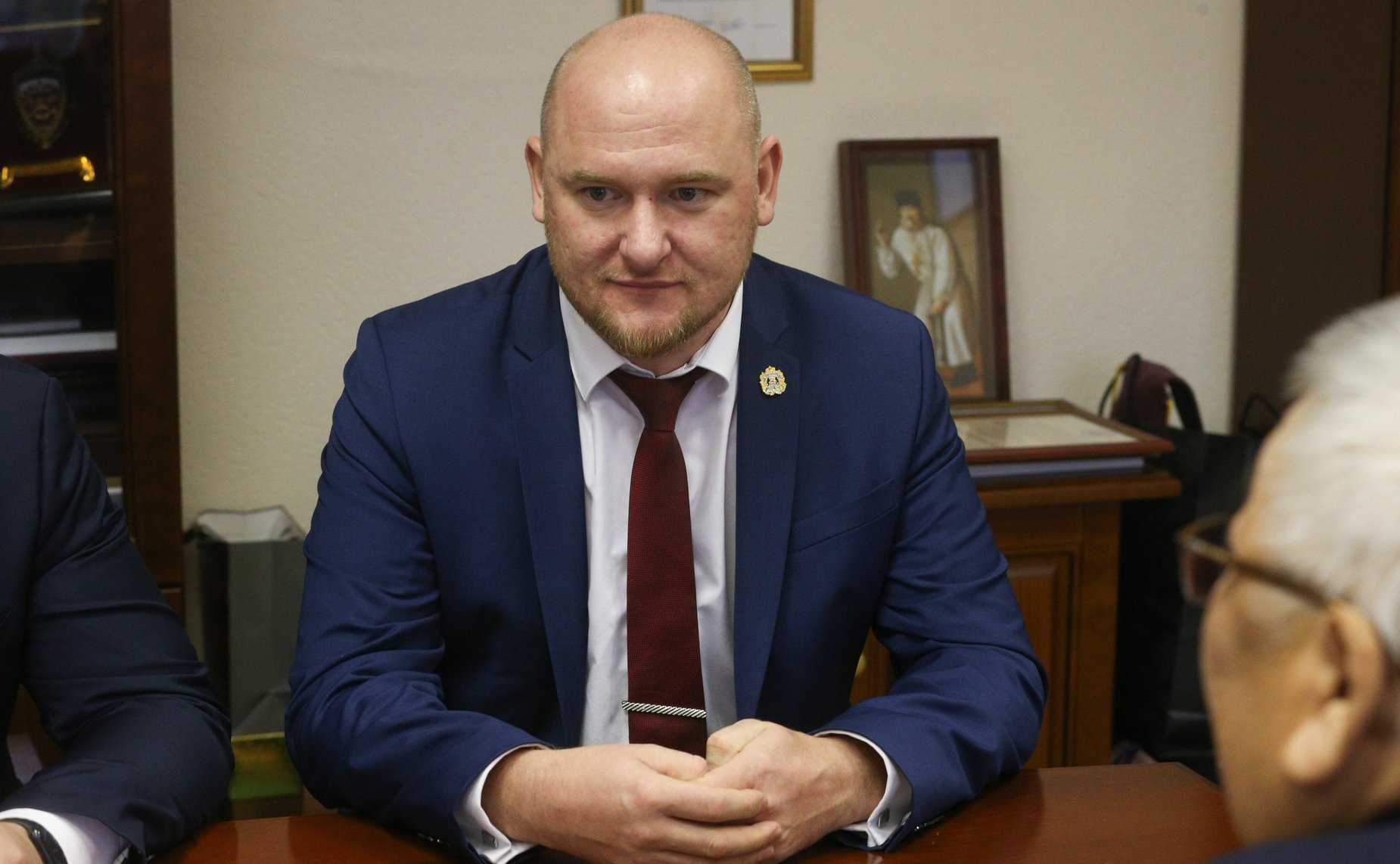 Рабочая встреча председателя Комитета СФ по аграрно-продовольственной политике и природопользованию Александра Двойных с представителями делегации Новгородской области