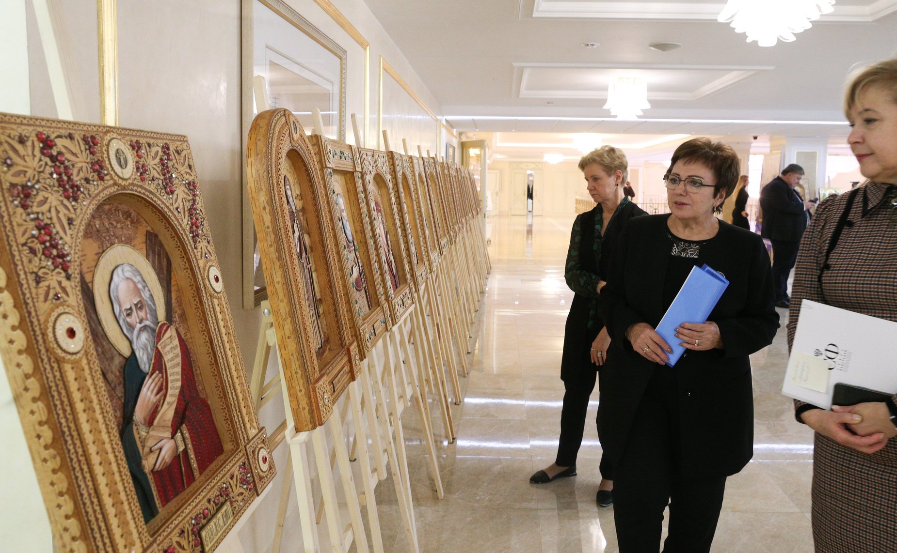 В Совете Федерации открылась выставка «Адмирал Ушаков и небесные покровители Армии и Флота России»