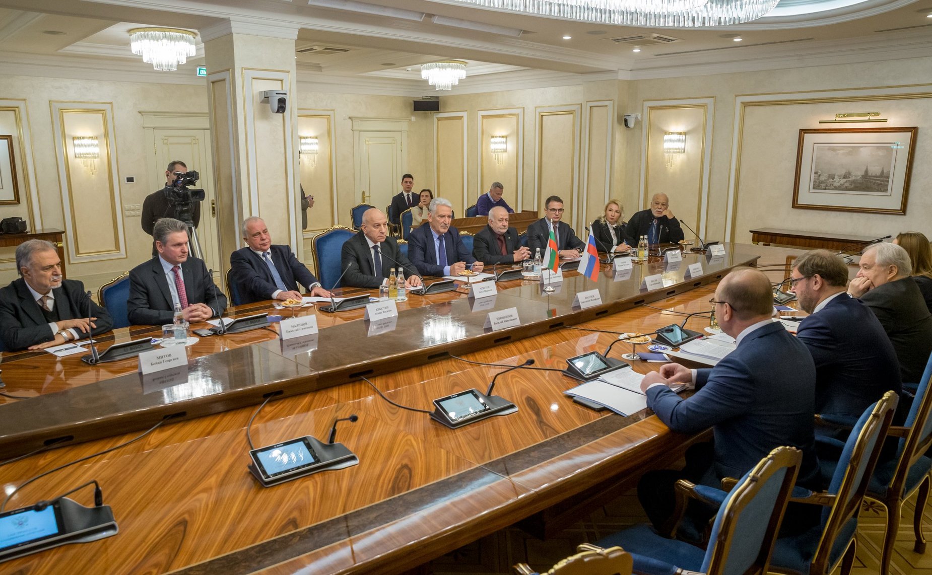 Встреча К. Косачева с заместителем Председателя Народного Собрания Болгарии Е. Христовым