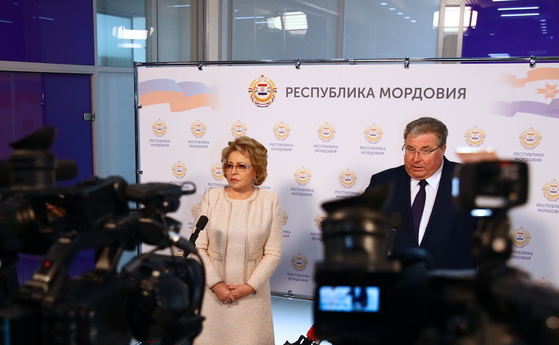 Брифинг В. Матвиенко по итогам рабочей поездки в Республику Мордовия