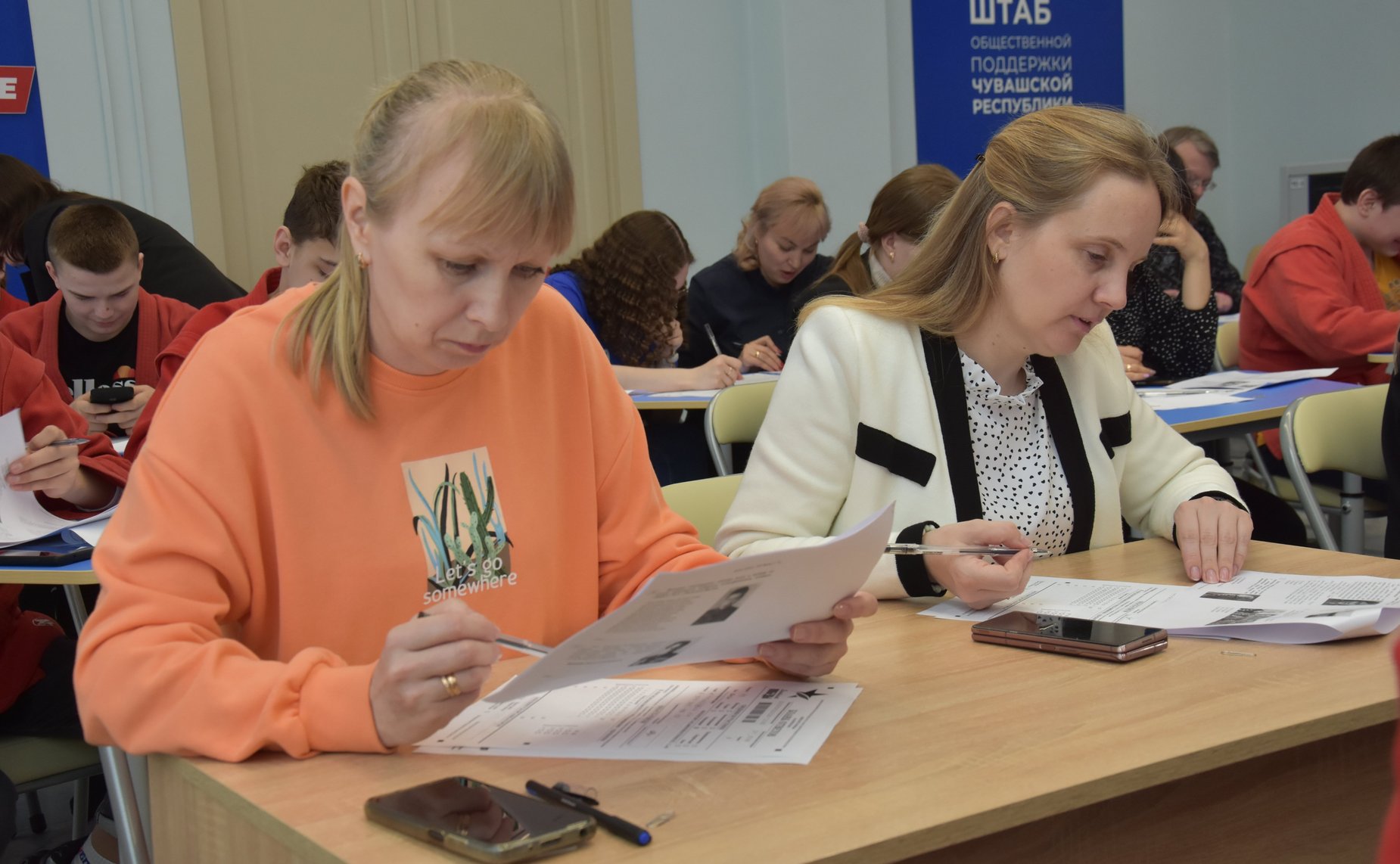 Николай Владимиров в Чебоксарах принял участие в Международной исторической акции «Диктант Победы» вместе с юными самбистами