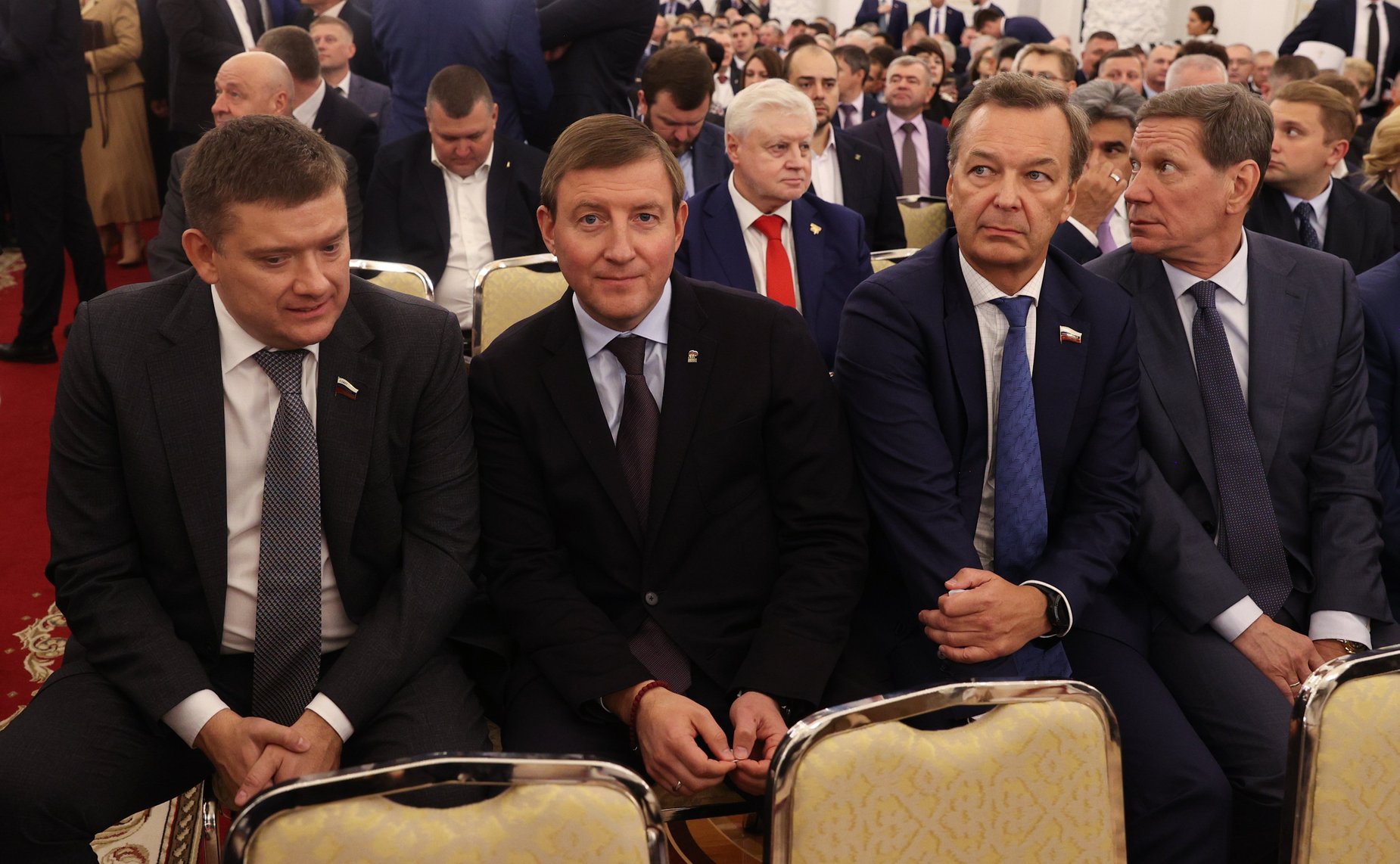 Церемония подписания договоров о принятии ДНР, ЛНР, Запорожской и Херсонской областей в состав России