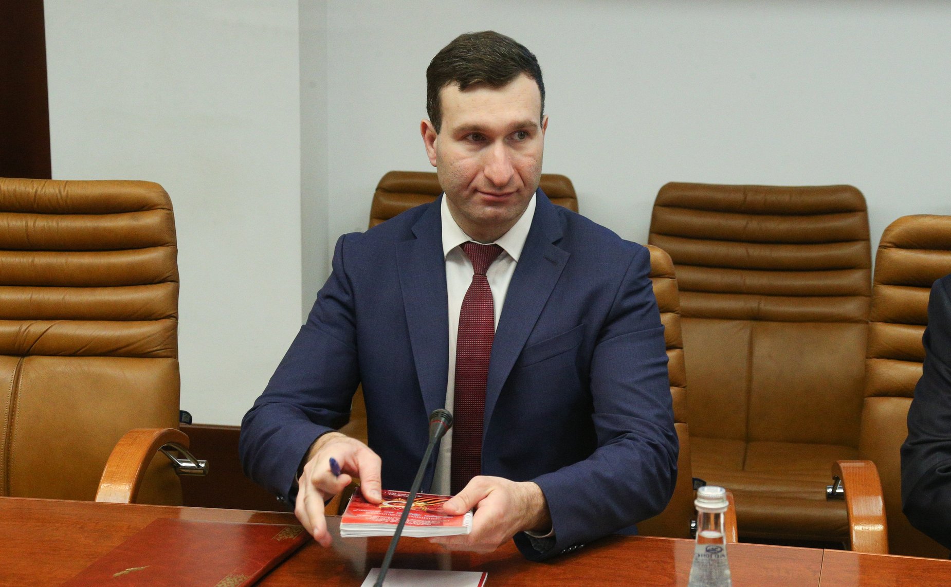 Встреча первого заместителя председателя Комитета СФ по международным делам Владимира Джабарова с делегацией политической партии «Альянс патриотов грузии» во главе с председателем фракции Д.И. Тарханом-Моурави