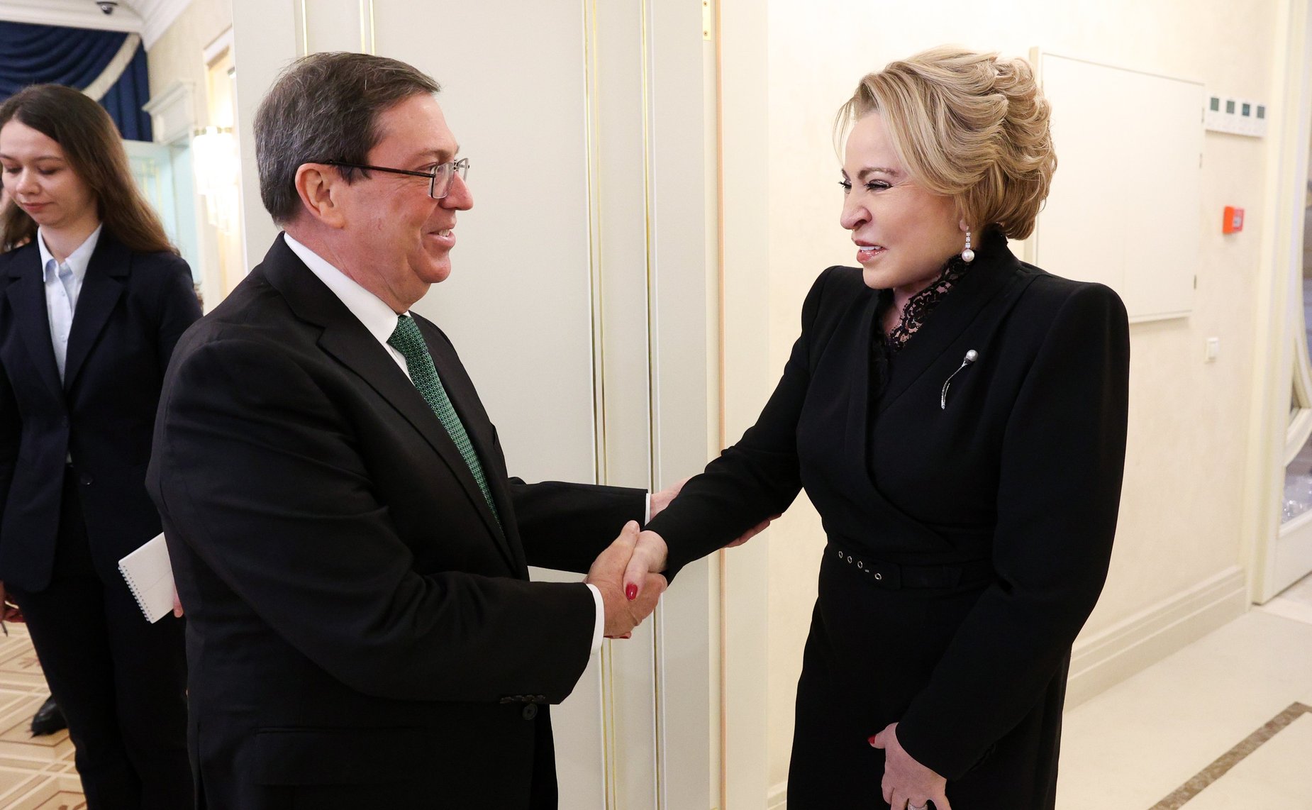 Встреча Председателя Совета Федерации Валентины Матвиенко со специальным представителем Президента Республики Куба, Министром иностранных дел Республики Куба Бруно Родригесом Паррильей