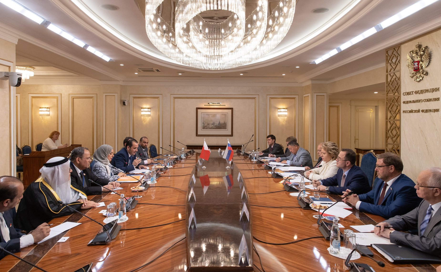 Встреча В. Матвиенко с Председателем Палаты депутатов Национального собрания Королевства Бахрейн Фаузией Абдалла Зейнал