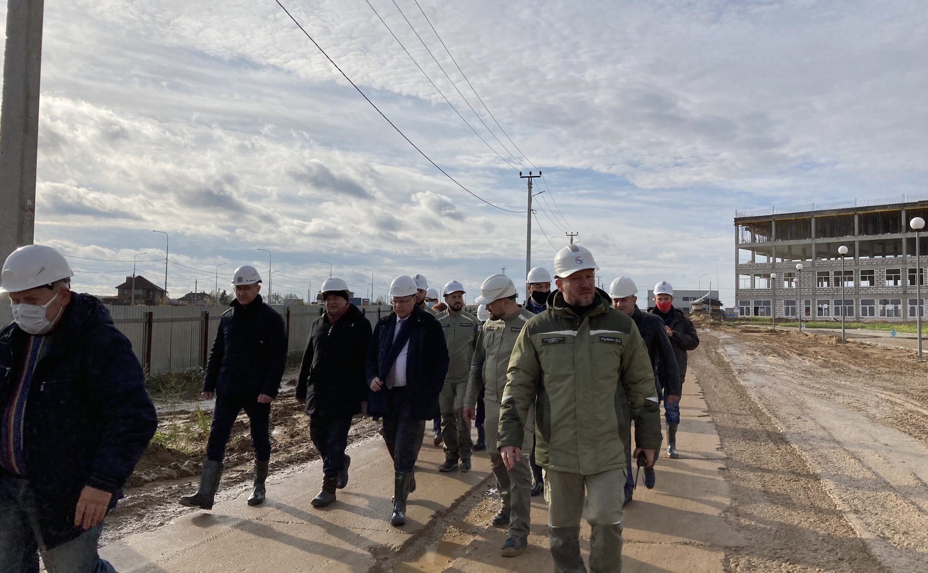 Сенатор посетил строительную площадку кампуса Калужского филиала МГТУ им. Н.Э. Баумана