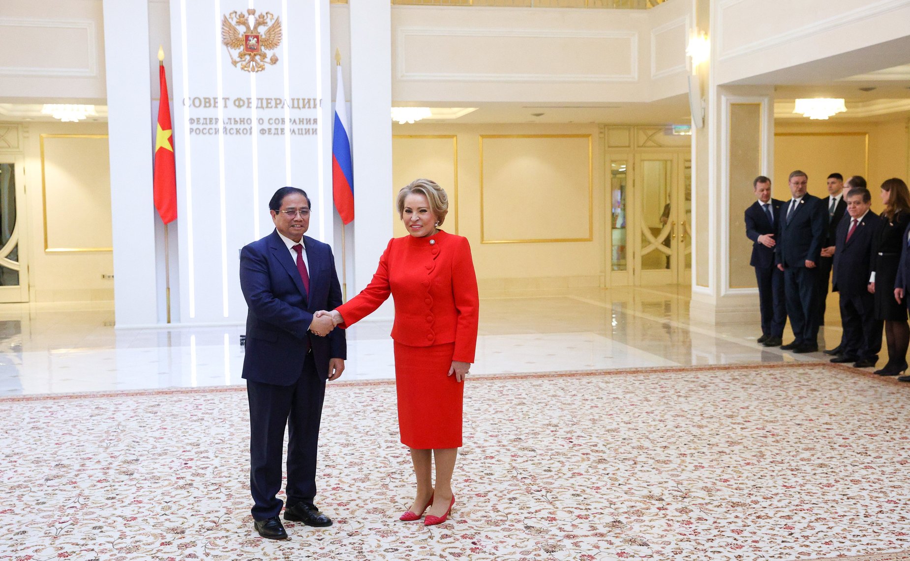 Валентина Матвиенко провела встречу с Премьер-министром Социалистической Республики Вьетнам Фам Минь Тинем