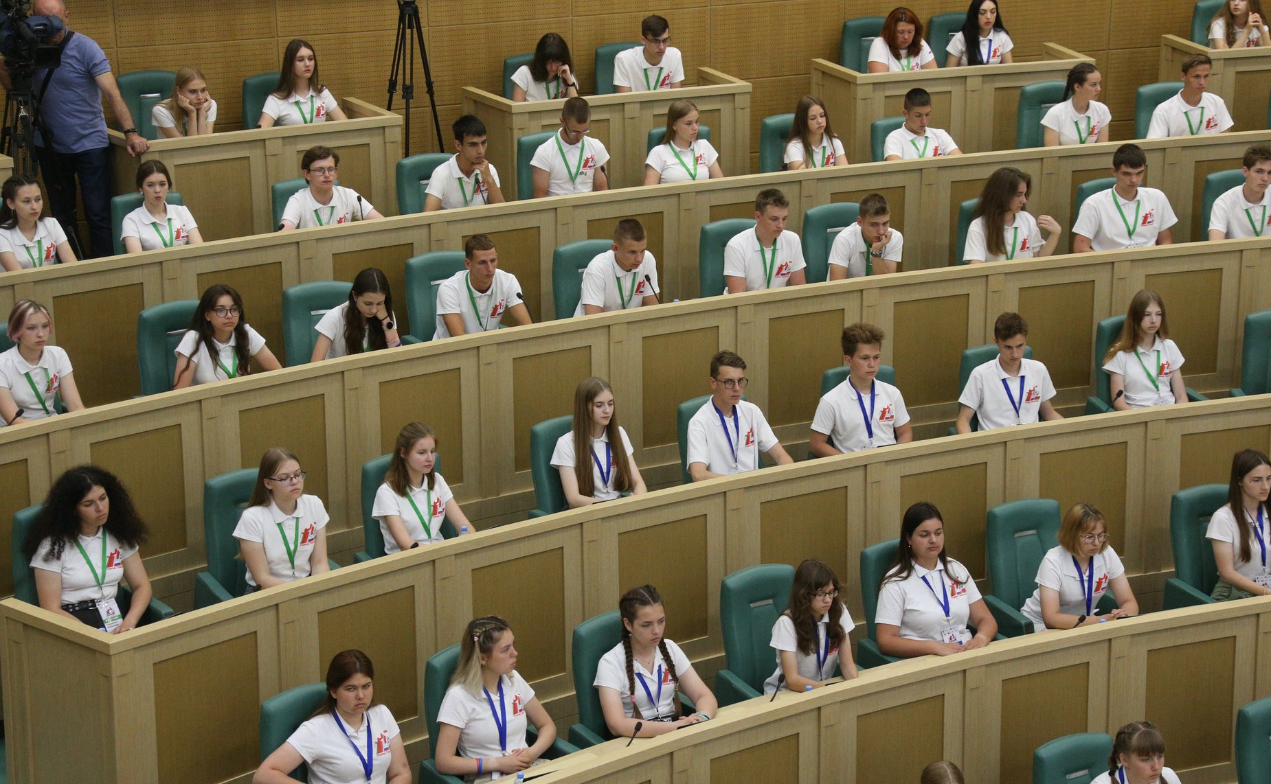 Встреча Председателя СФ Валентины Матвиенко с участниками российско-белорусского военно-патриотического проекта «Поезд Памяти»