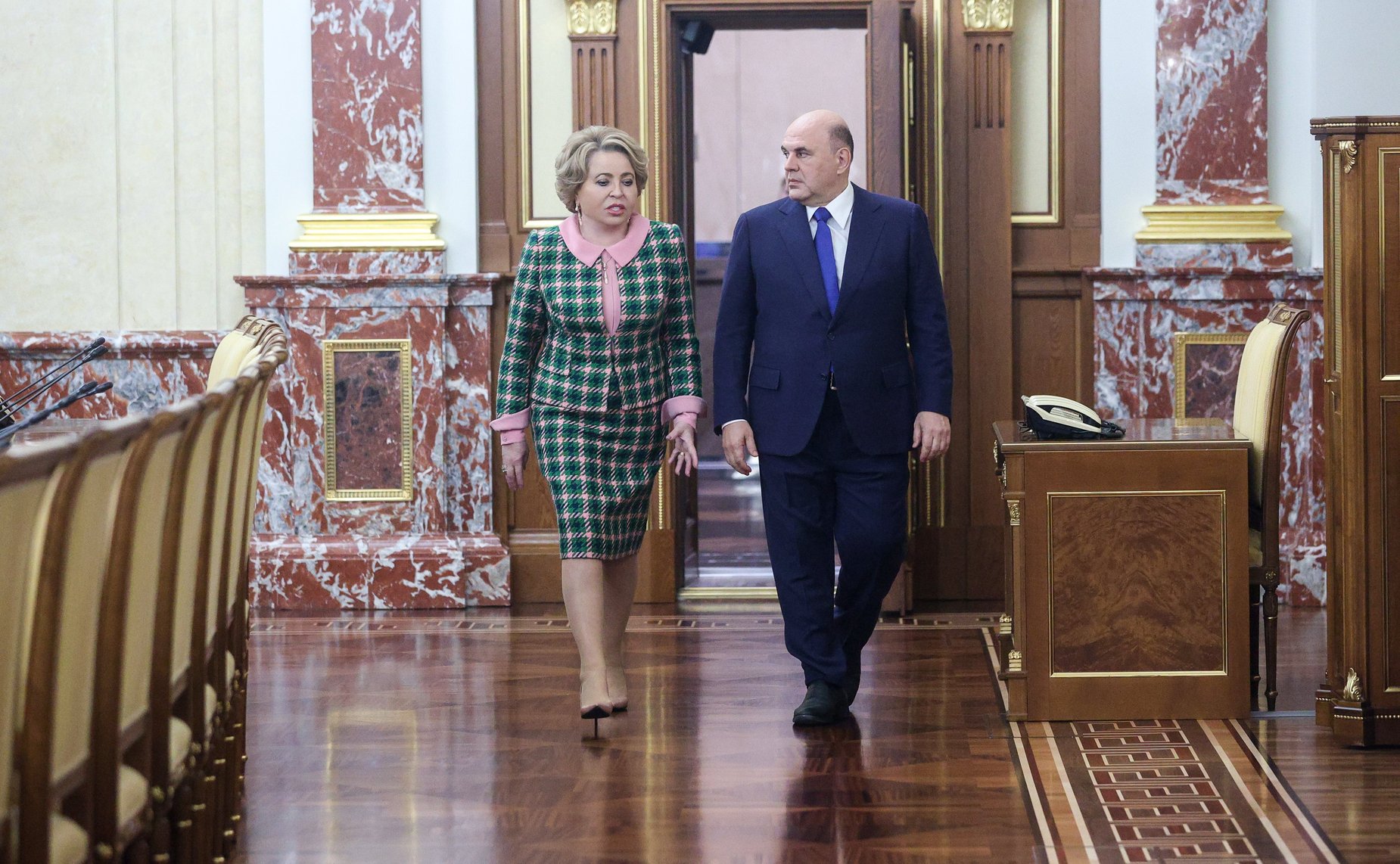 Встреча Председателя Правительства РФ Михаила Мишустина с руководством Совета Федерации
