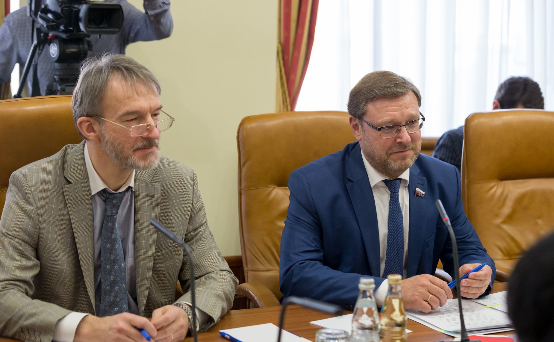 Встреча К. Косачева с Чрезвычайным и Полномочным Послом Японии в РФ Таёхиса Кодзуки