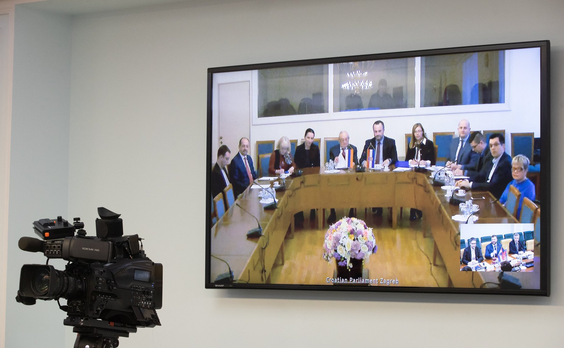 Видеоконференция между членами групп по сотрудничеству Совета Федерации и Сабора Республики Хорватии