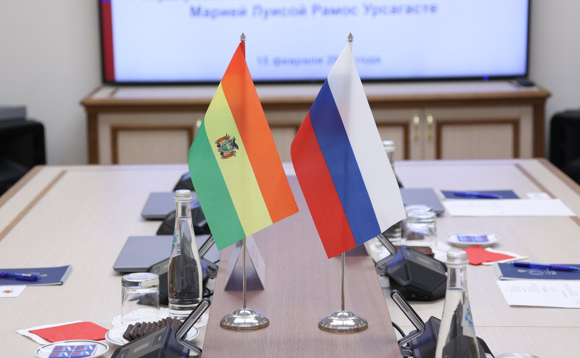 Константин Косачев провел встречу с Чрезвычайным и Полномочным Послом Многонационального Государства Боливия в Российской Федерации Марией Луисой Рамос Урсагасте